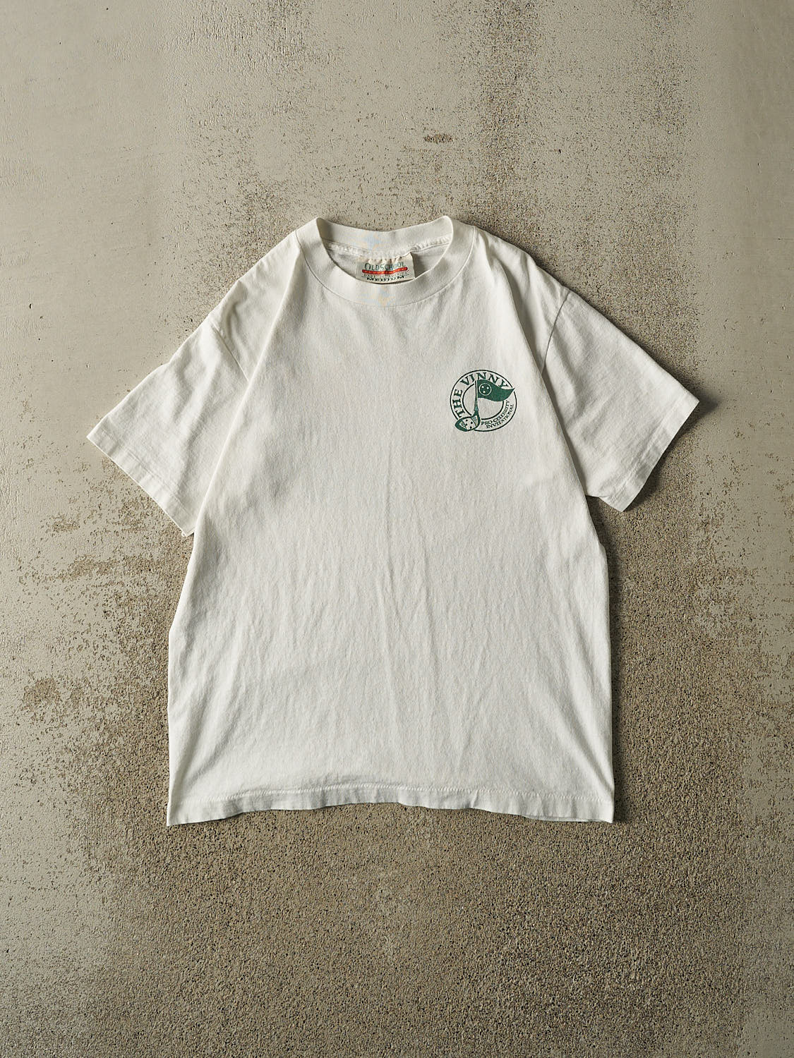 Vintage 90s White The Vinny Golf Club Pro-Celebrity Invitational Single Stitch Tee (S/M)