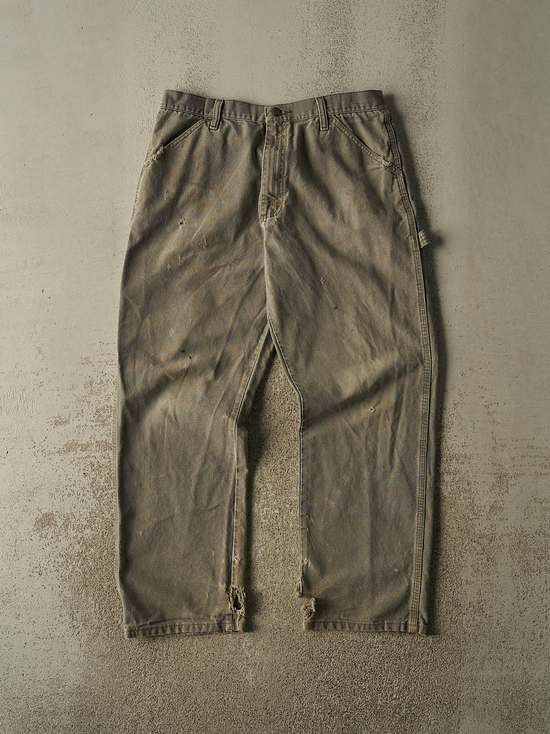Vintage 90s Green Rustler Carpenter Pants (34x30.5)