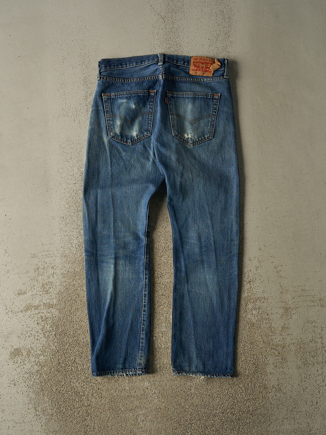 Vintage Y2K Dark Wash Levi's 501 Jeans (32x29)