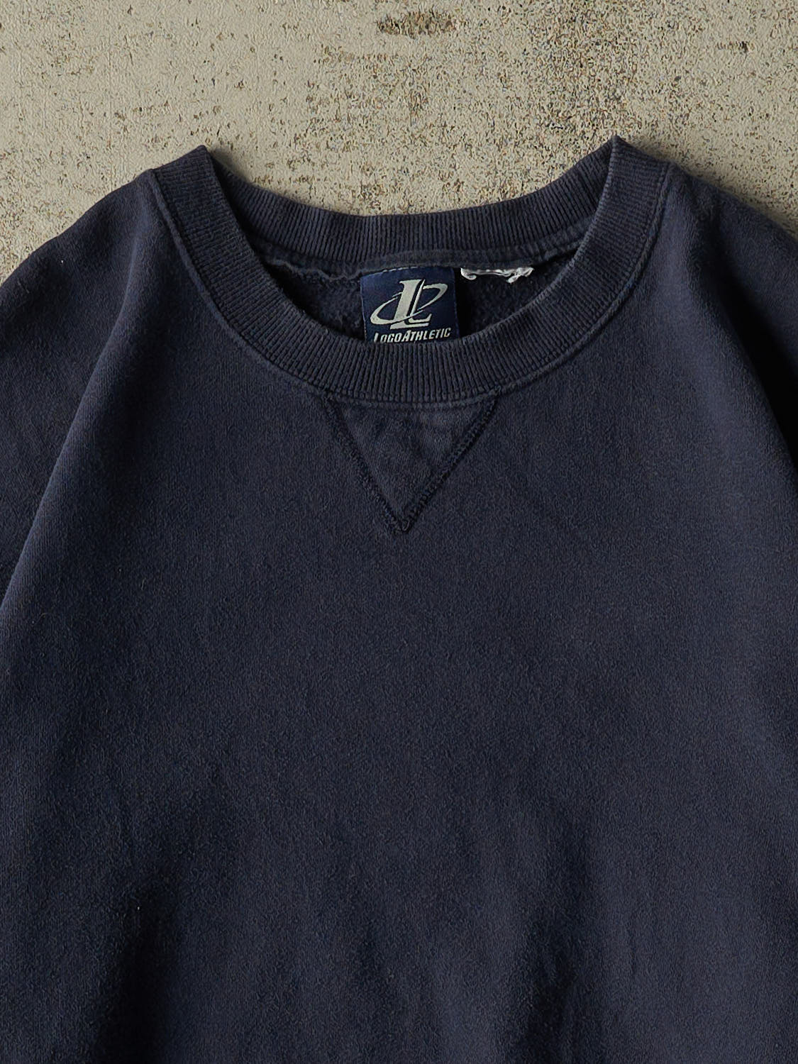 Vintage Y2K Navy Blue Blank Crewneck (M/L)