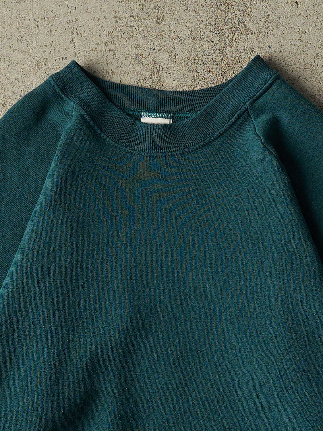 Vintage 80s Teal Blank Crewneck (XS)
