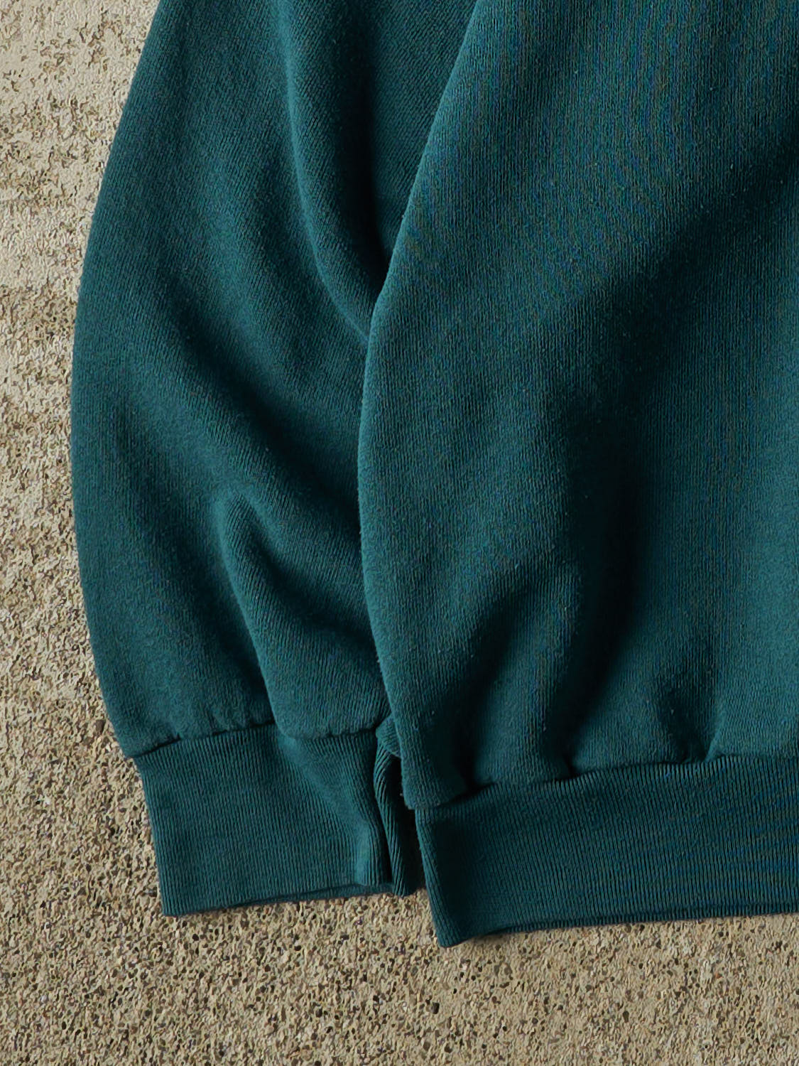 Vintage 80s Teal Blank Crewneck (XS)