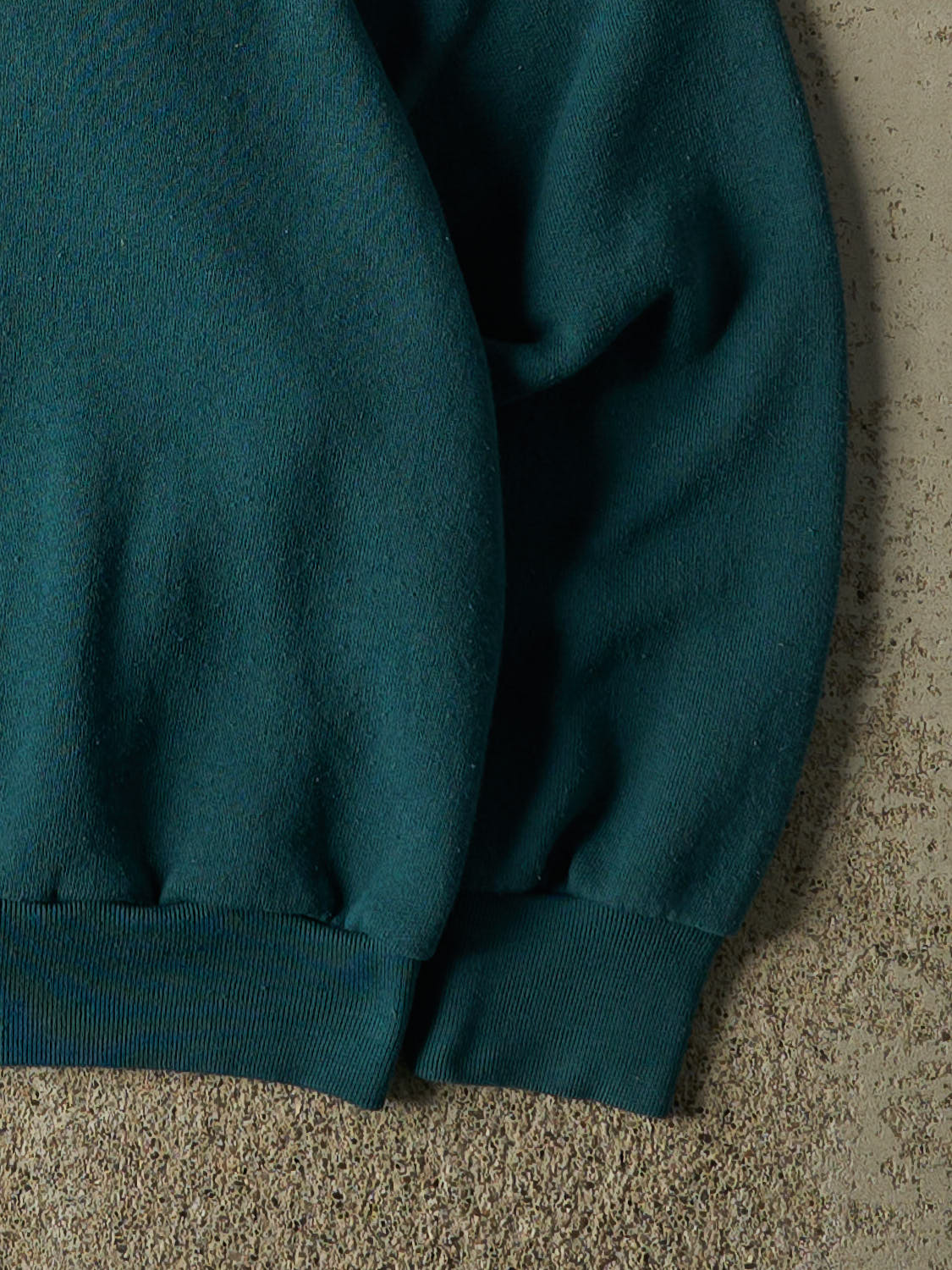 Vintage 80s Teal Blank Crewneck (XS)