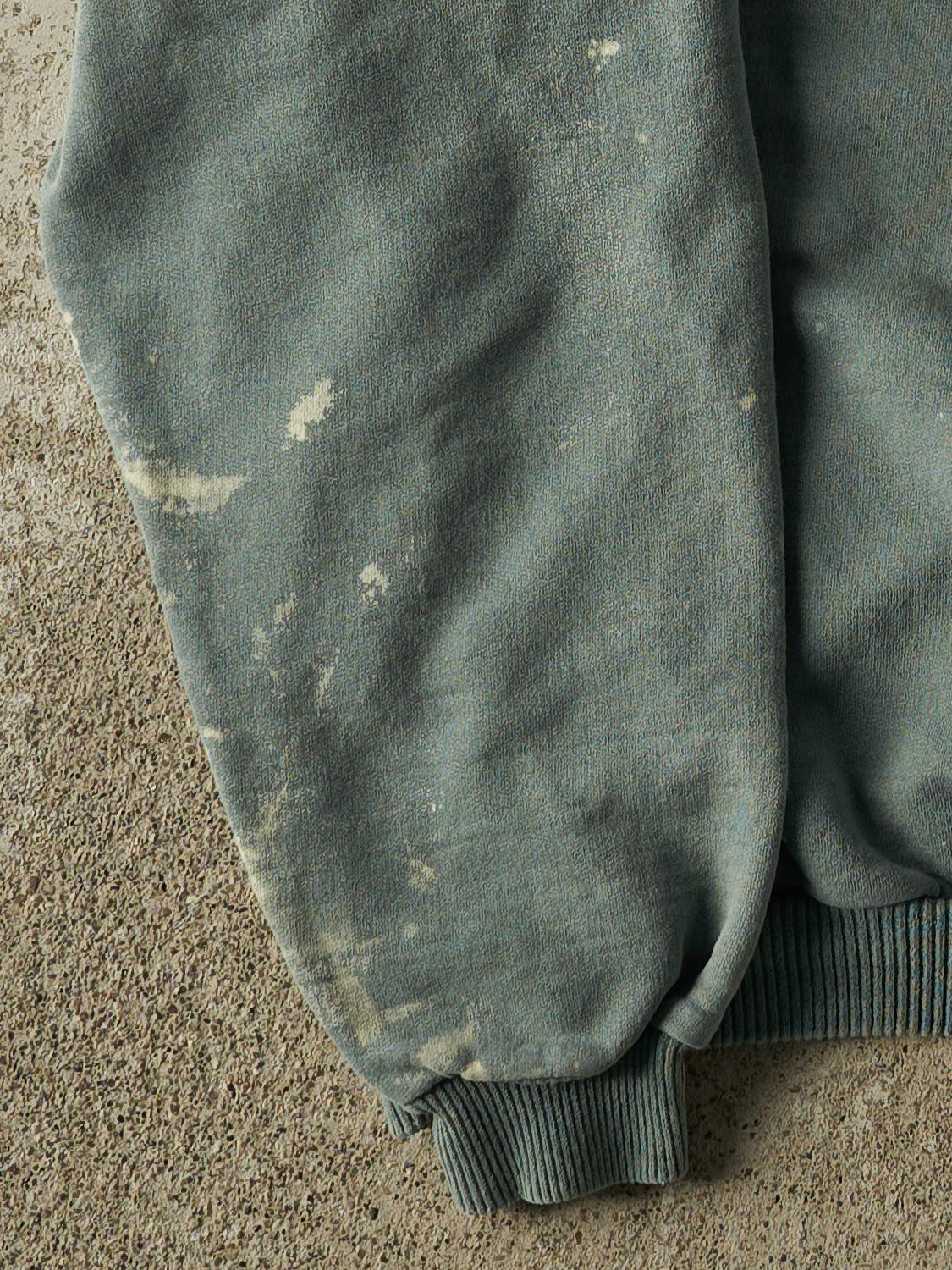 Vintage 90s Washed Green Blank Crewneck (M/L)