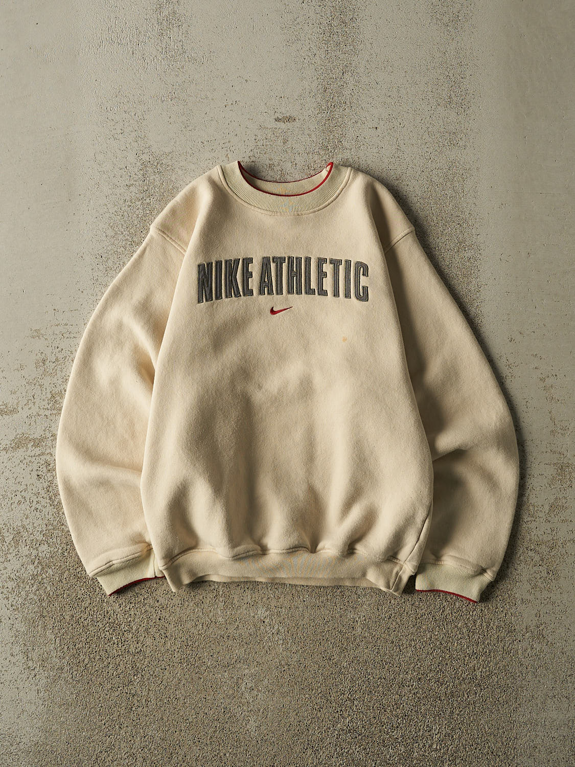 Vintage Y2K Beige Nike Athletic Crewneck (XS)