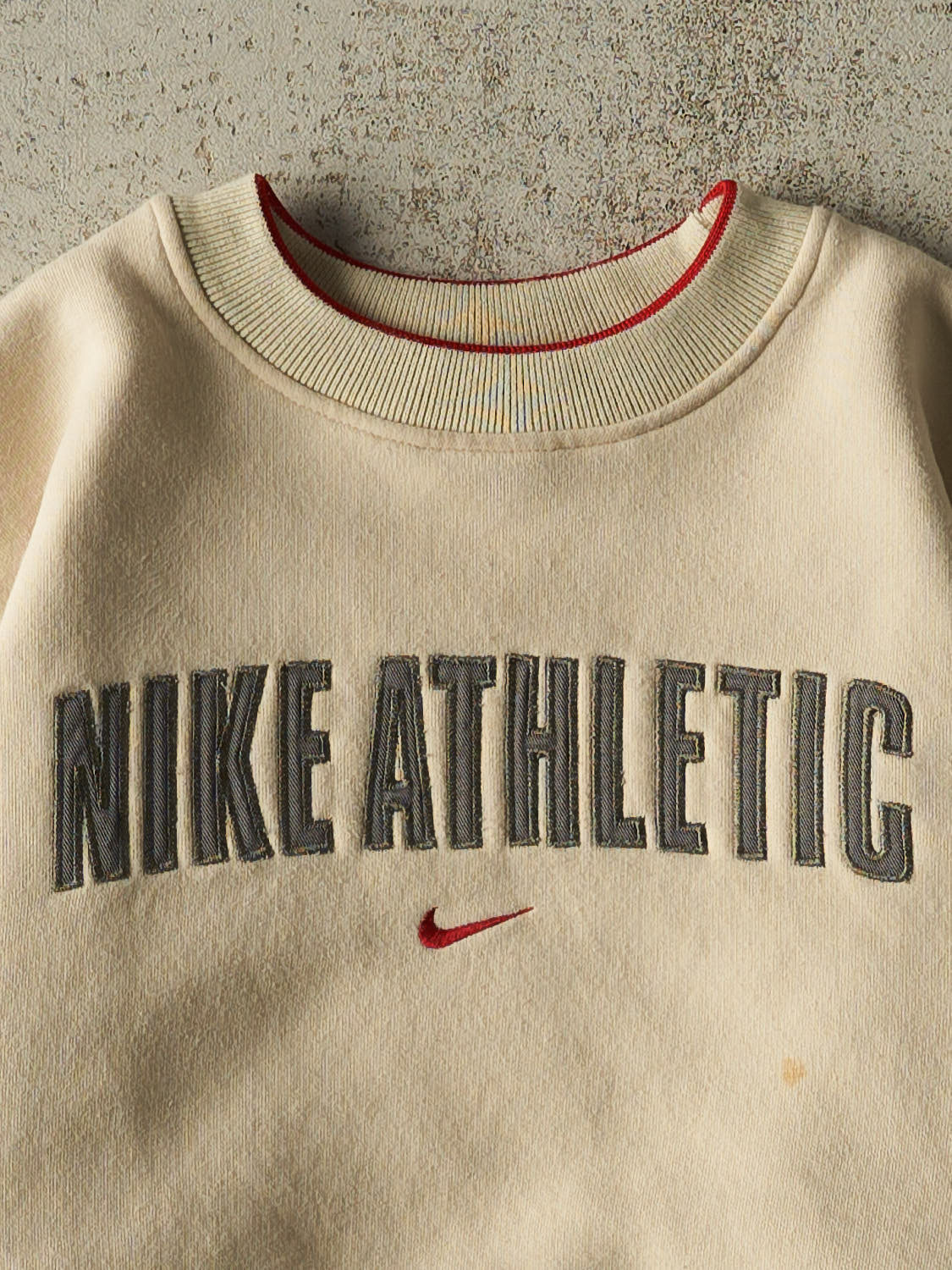 Vintage Y2K Beige Nike Athletic Crewneck (XS)