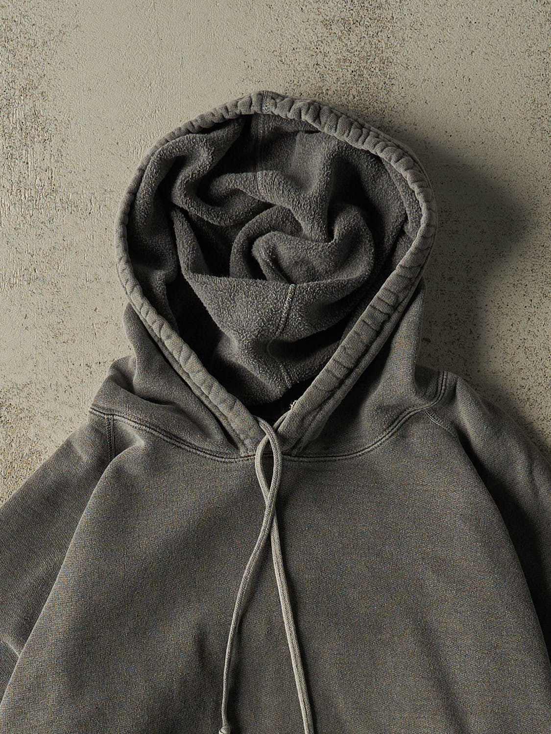 Vintage Y2K Washed Grey Blank Hoodie (XL/XXL)