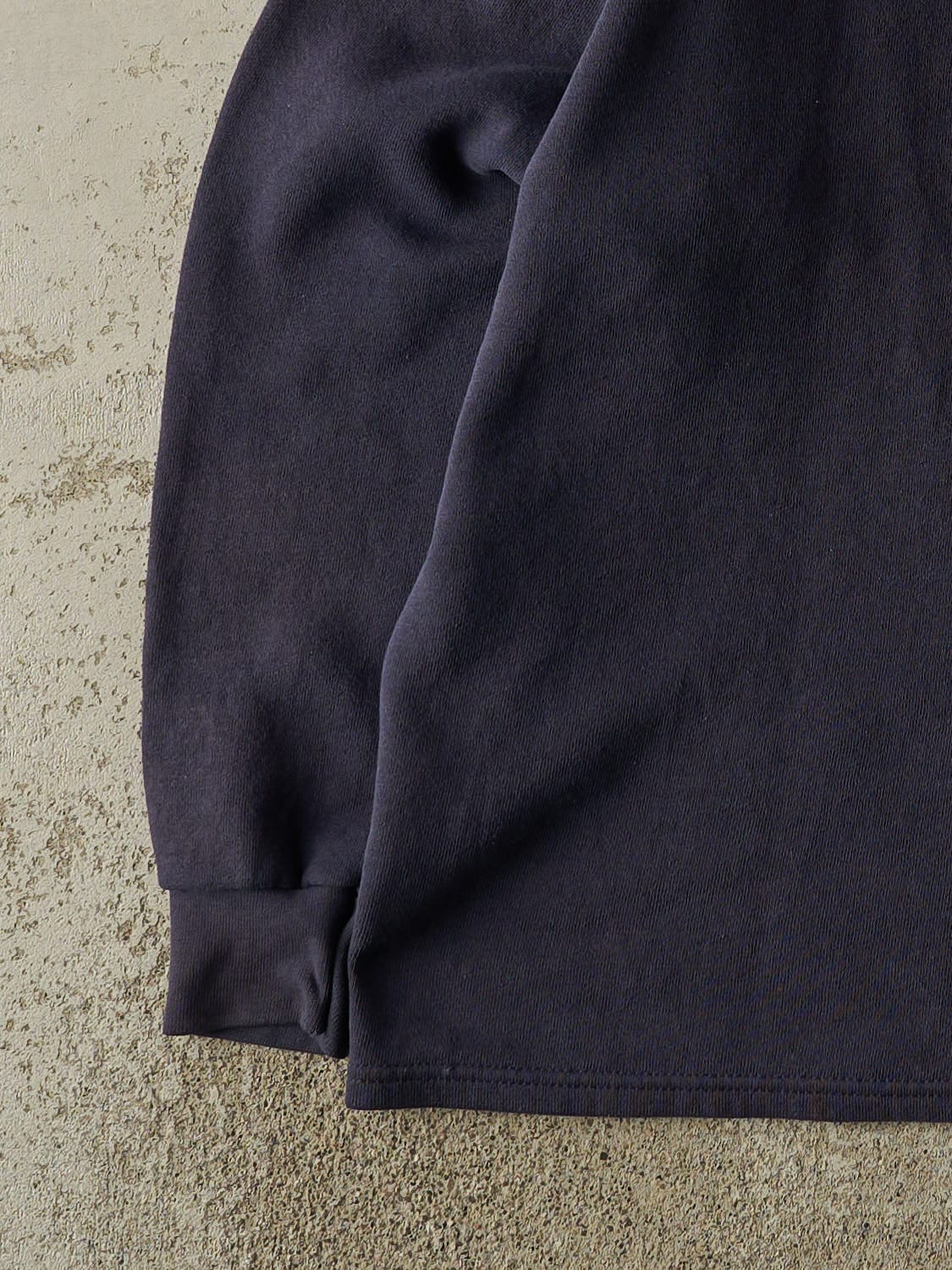 Vintage 90s Navy Blue West Virginia Mountaineers Embroidered Quarter Zip (M/L)