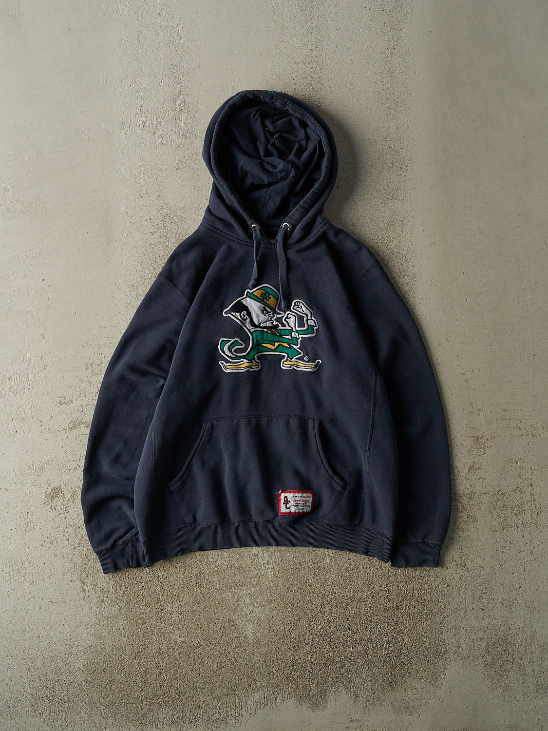 Vintage Y2K Navy Blue University of Notre Dame Hoodie (M/L)