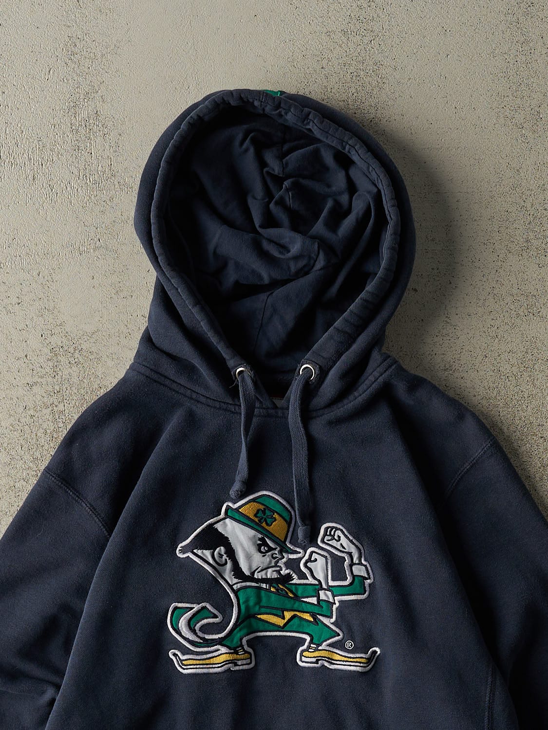 Vintage Y2K Navy Blue University of Notre Dame Hoodie (M/L)