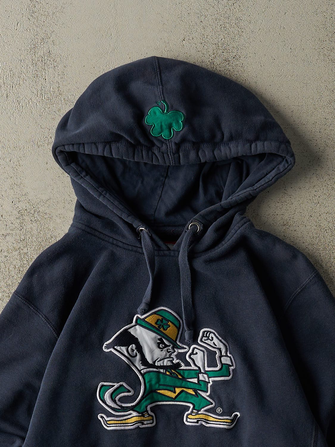 Vintage Y2K Navy Blue University of Notre Dame Hoodie (M/L)