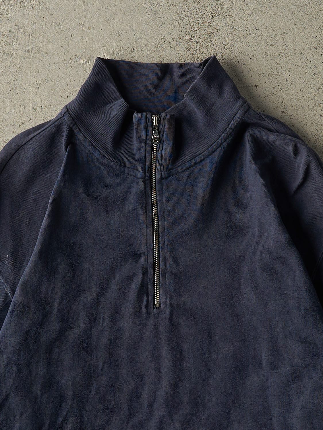 Vintage Y2K Navy Blue Roots Athletics Quarter Zip (L/XL)