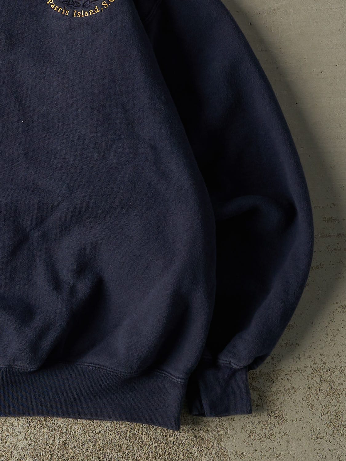 Vintage 90s Navy Blue USMC Embroidered Crewneck (M/L)