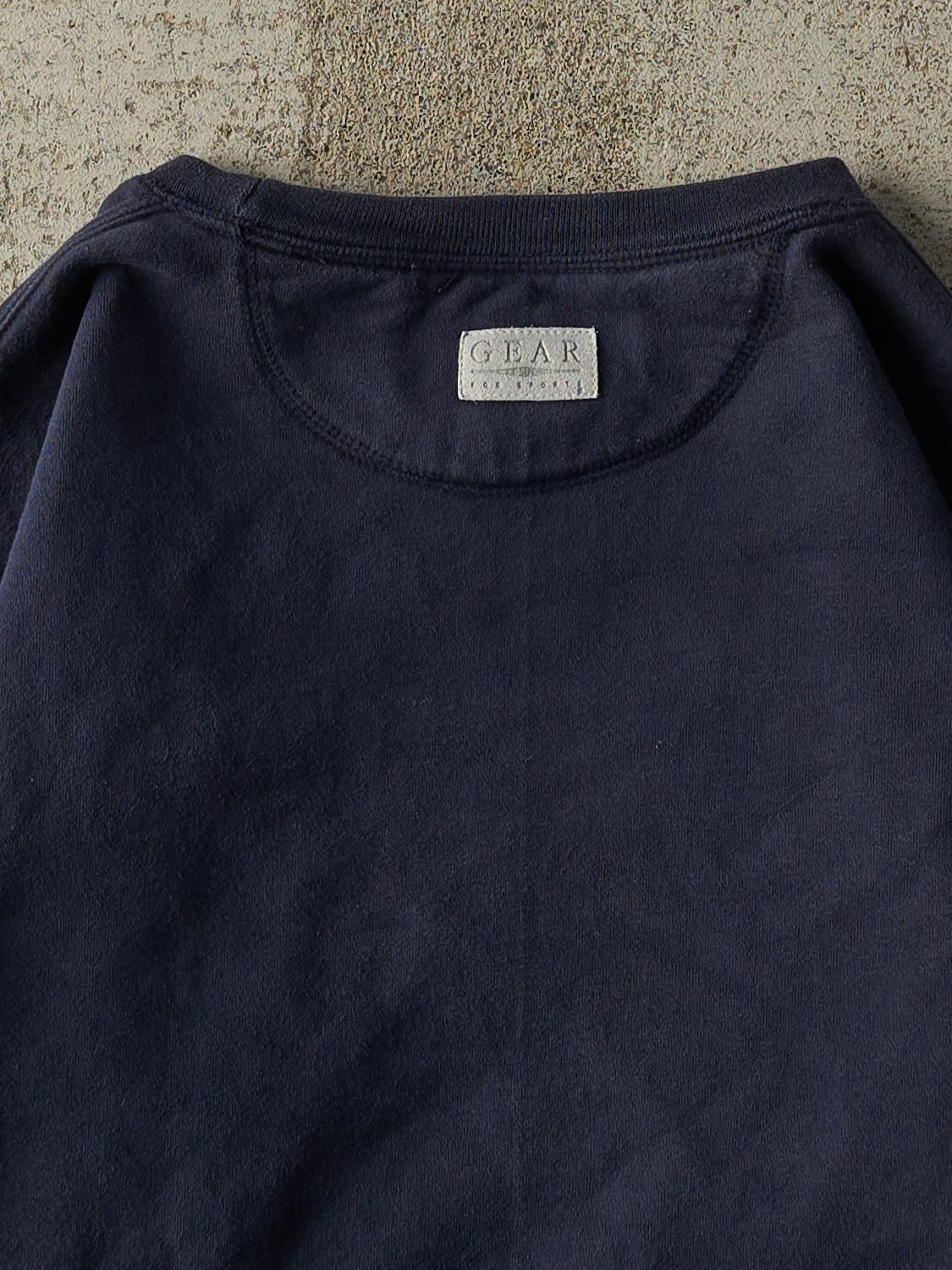 Vintage 90s Navy Blue USMC Embroidered Crewneck (M/L)