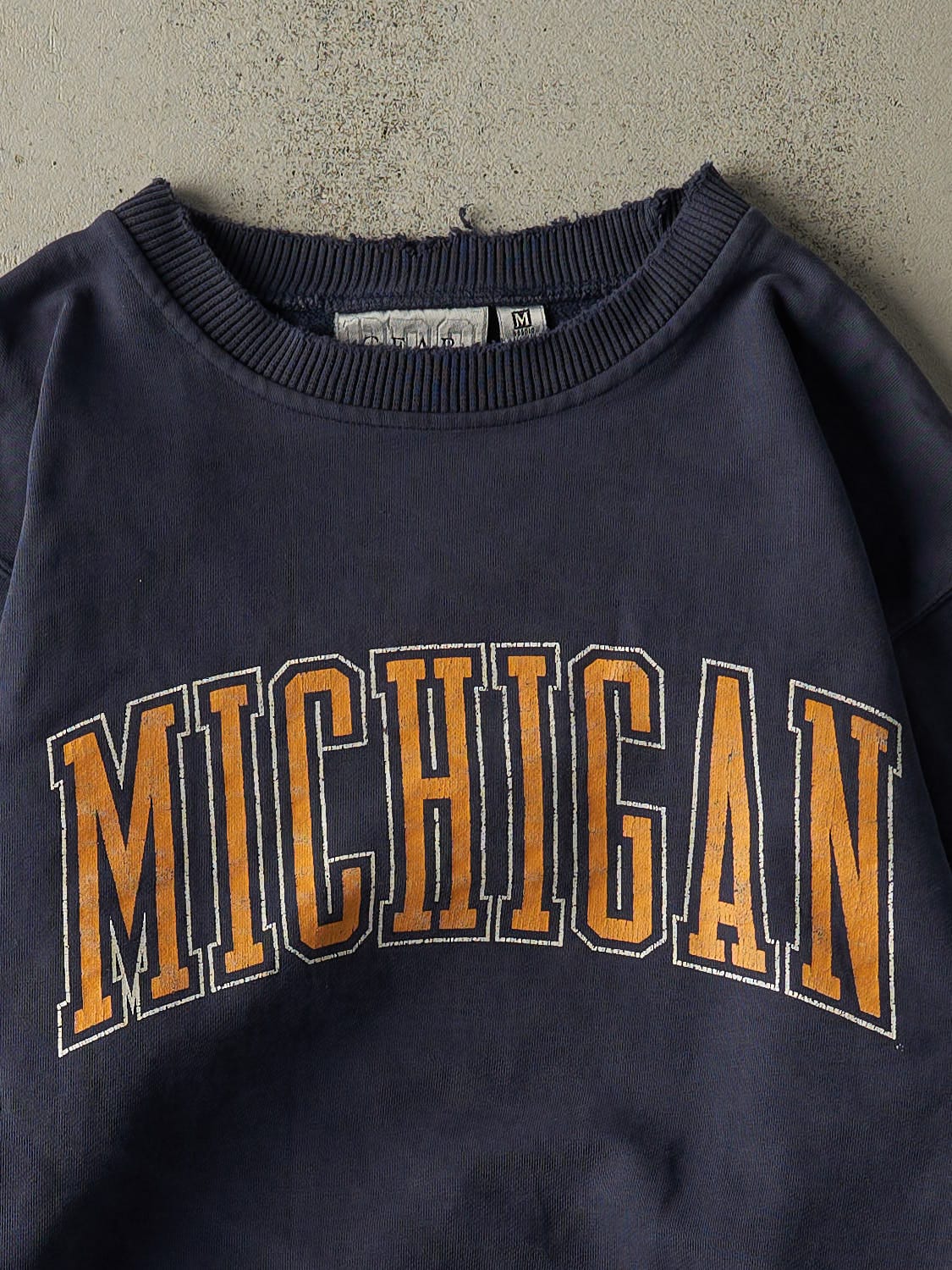 Vintage 90s Navy Blue University of Michigan Crewneck (M/L)