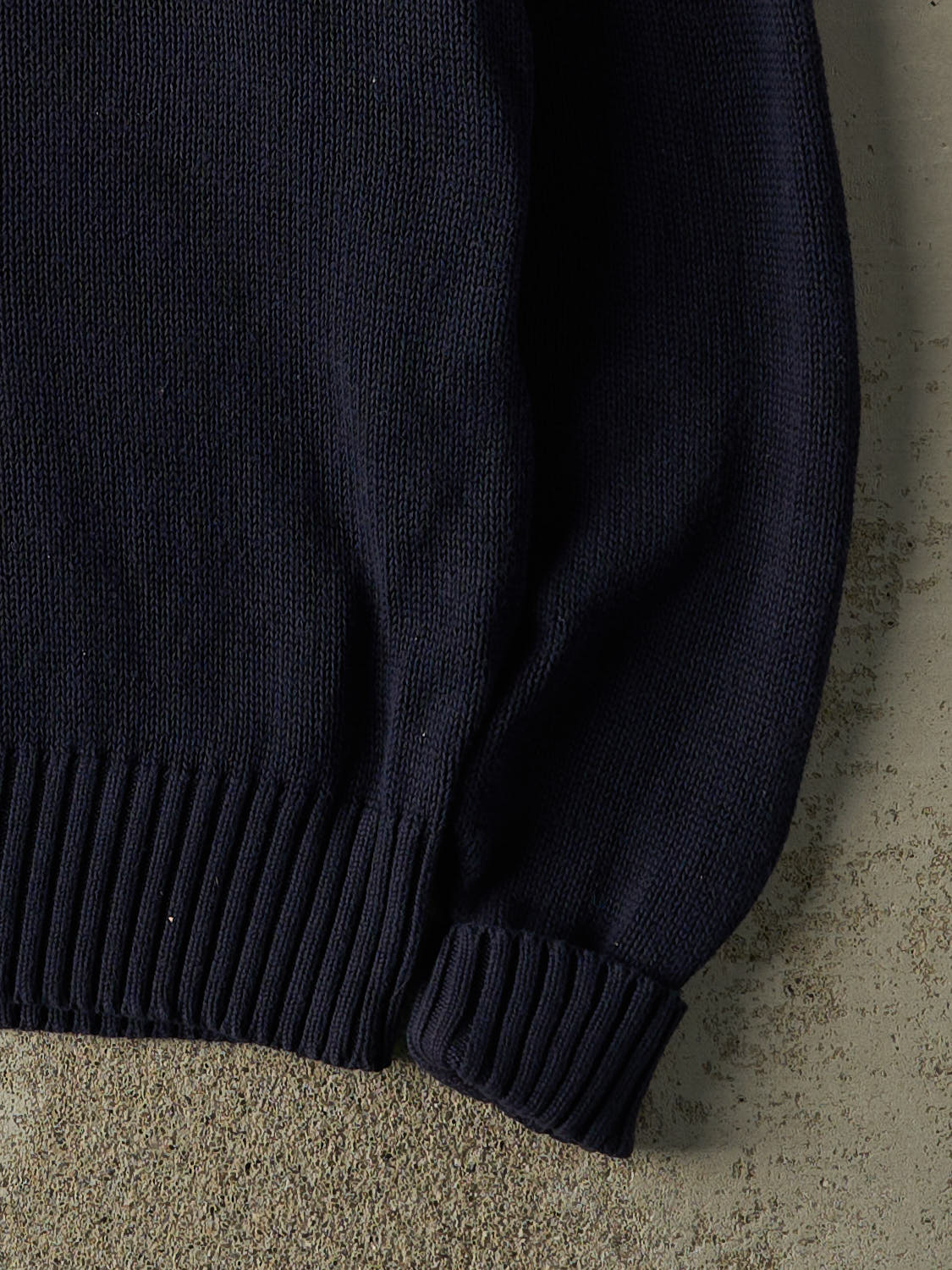 Vintage 90s Navy Blue Polo Ralph Lauren Knit (XL/XXL)