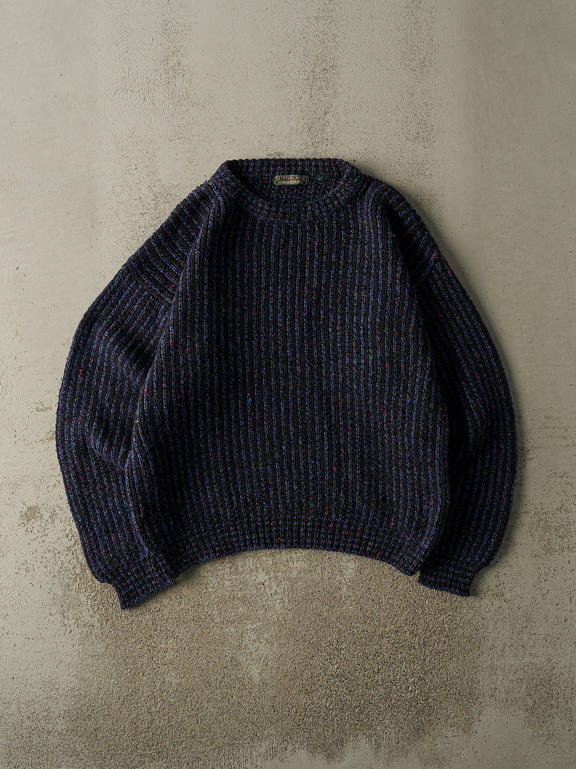 Vintage 80s Blue & Black Levi's Patterned Knit (M/L)
