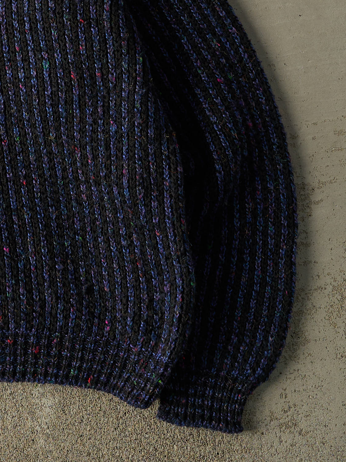 Vintage 80s Blue & Black Levi's Patterned Knit (M/L)