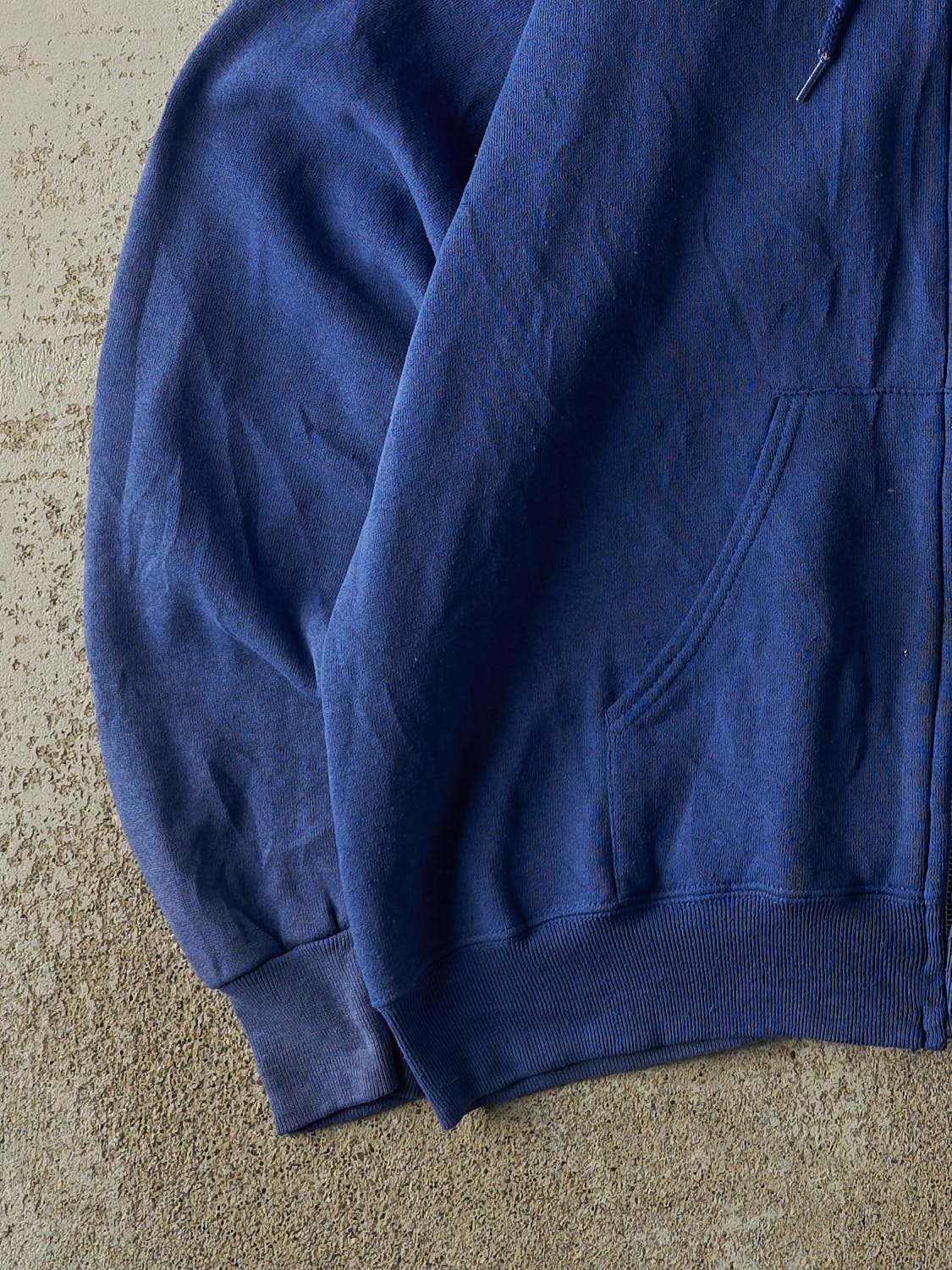 Vintage 80s Blue Ross Zip Up Hoodie (L/XL)