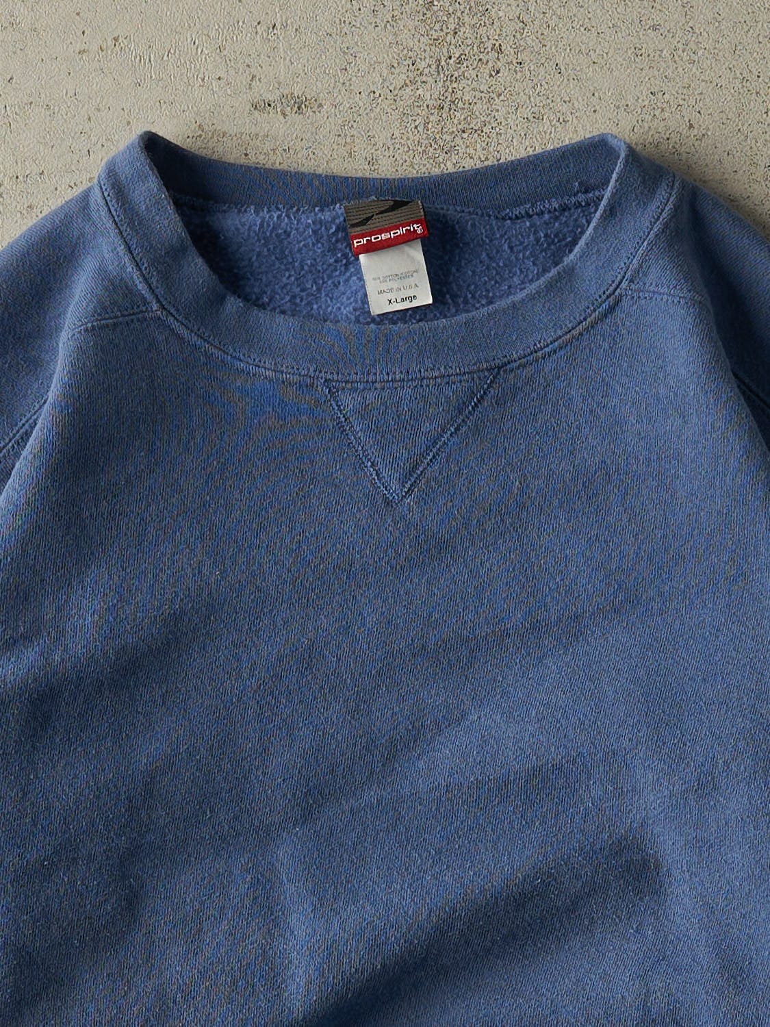 Vintage 90s Blue Blank Crewneck (L/XL)