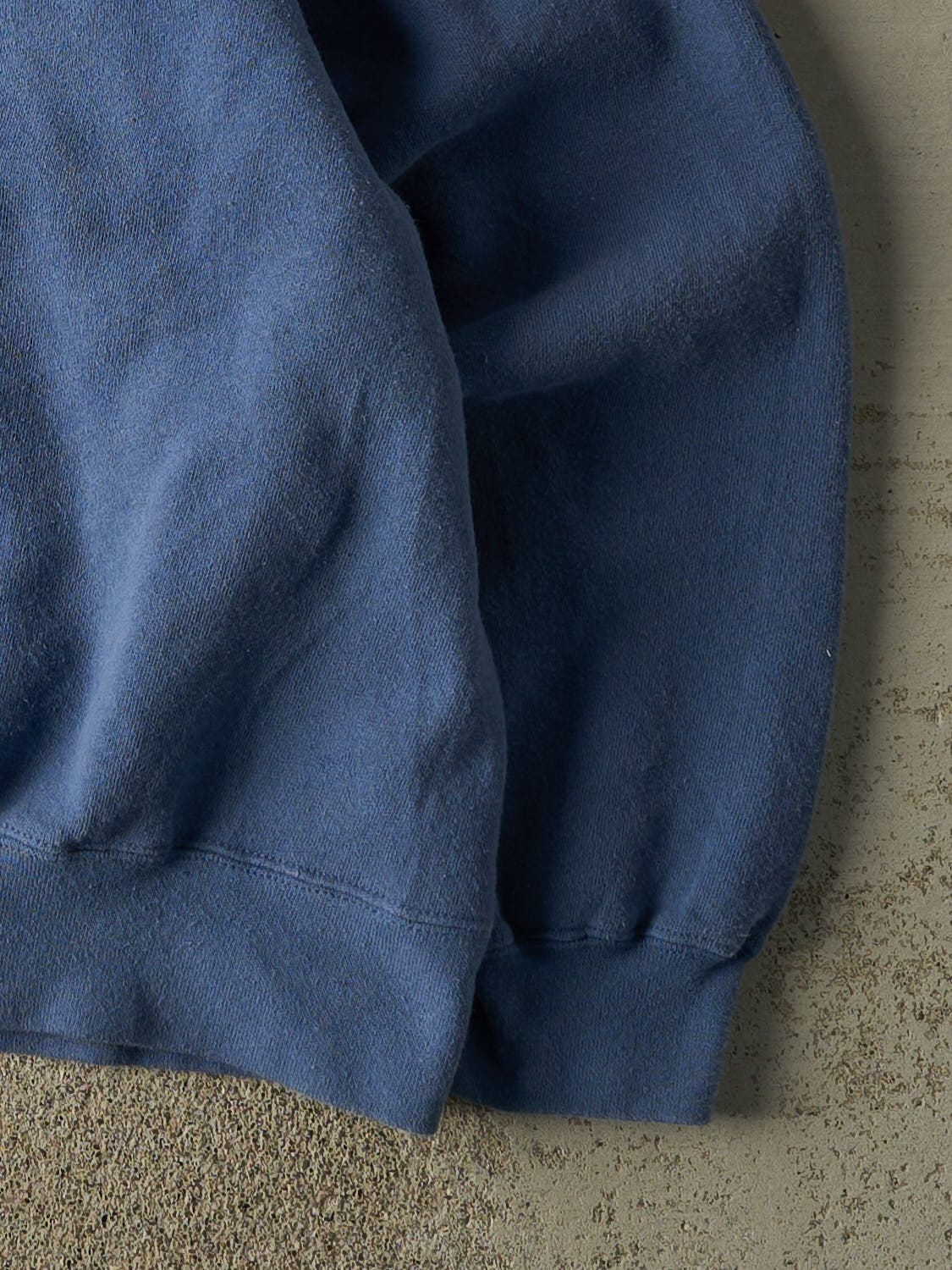 Vintage 90s Blue Blank Crewneck (L/XL)
