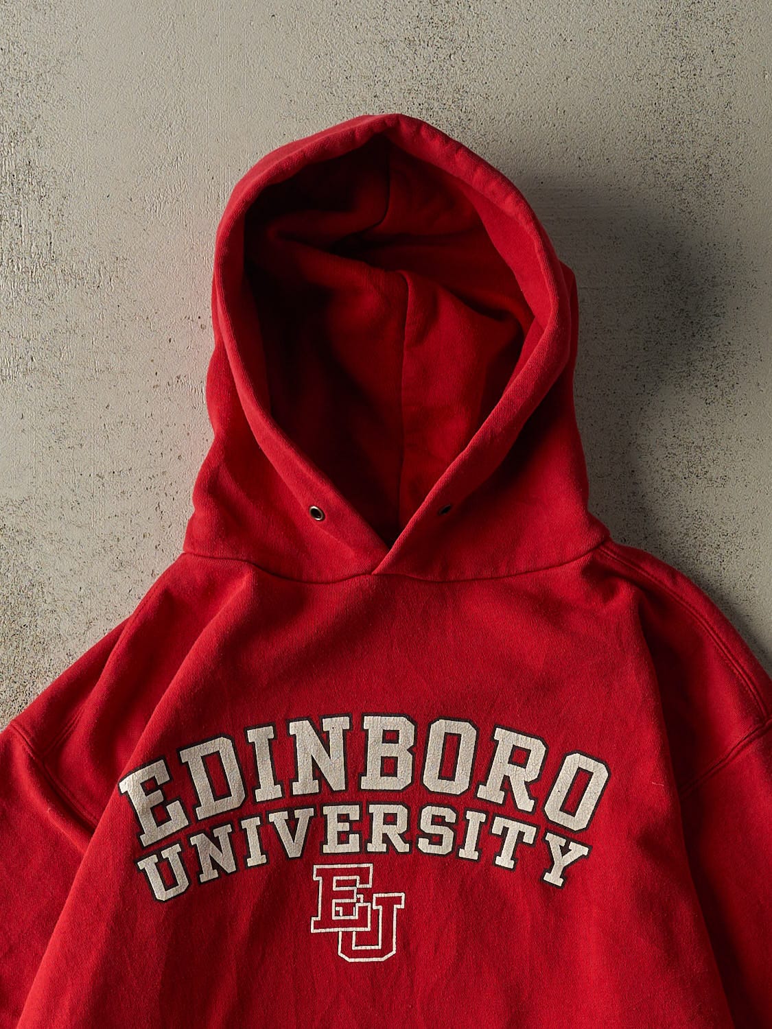 Vintage 90s Red Edinboro University Hoodie (M/L)