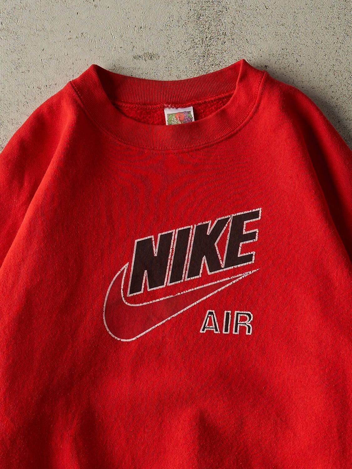 Vintage 90s Red Nike Air Bootleg Crewneck (XL/XXL)