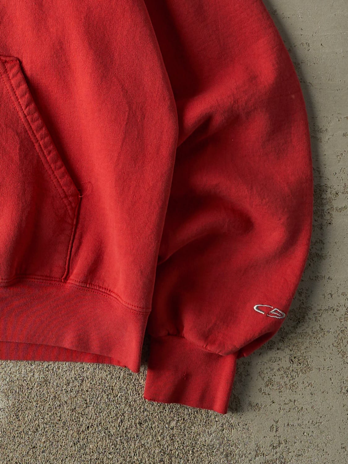 Vintage Y2K Sun Faded Red University of Wisconsin Hoodie (S)