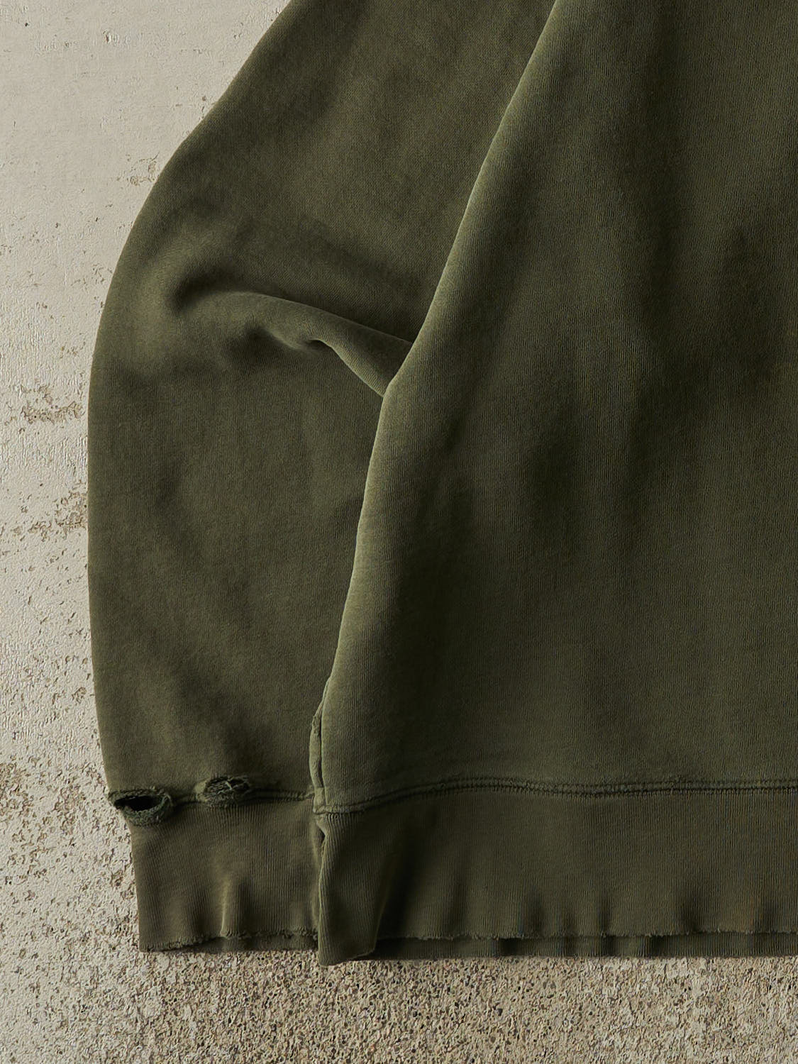 Vintage 90s Sun Faded Green Abercrombie & Fitch Logo Crewneck (L/XL)