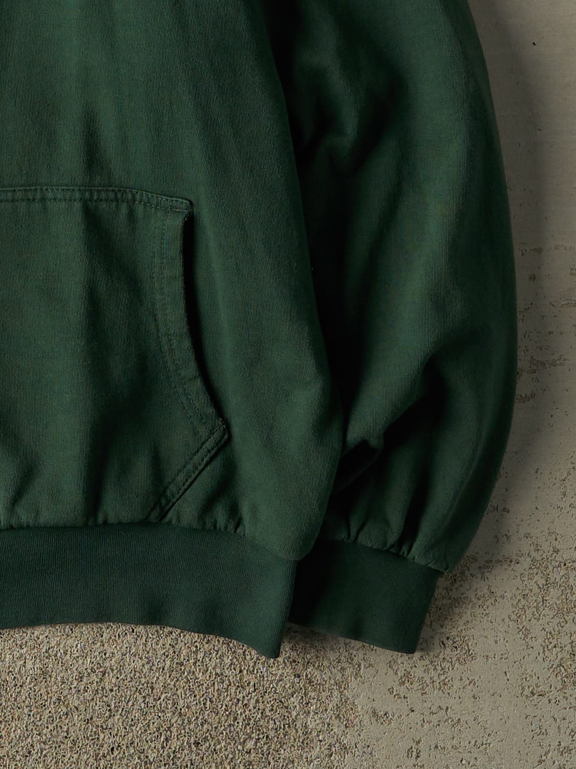 Vintage 90s Green Thermal Lined Zip Up Hoodie (L/XL)