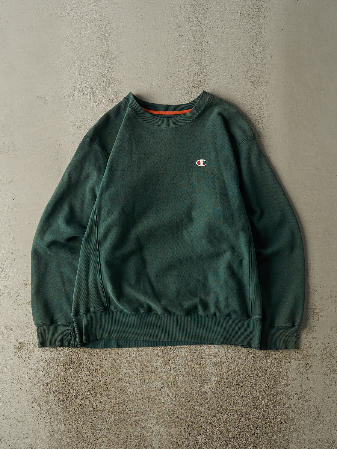 Vintage 90s Green Champion Embroidered Crewneck (L/XL)