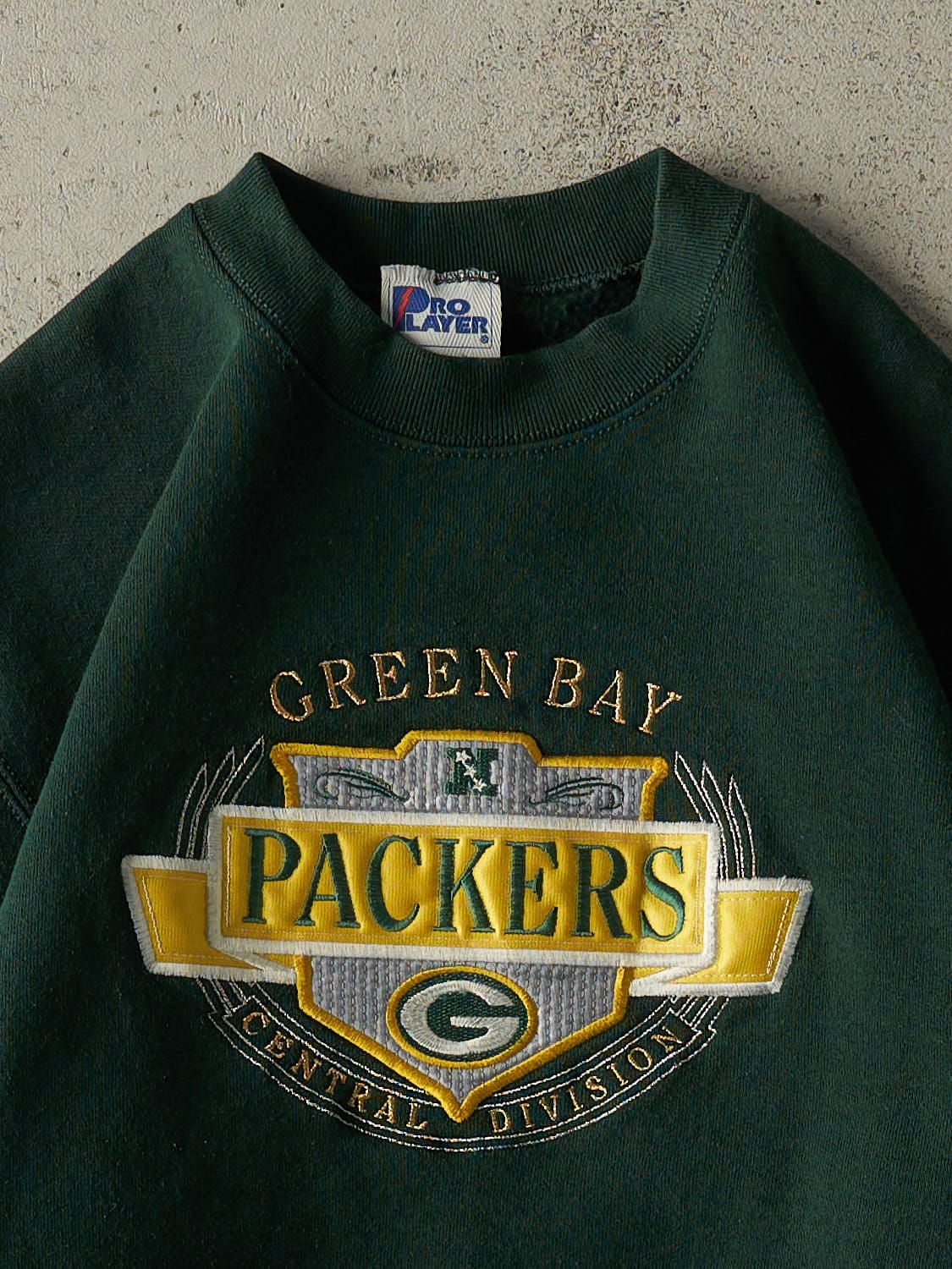 Vintage 90s Green Green Bay Packers Embroidered Crewneck (S)