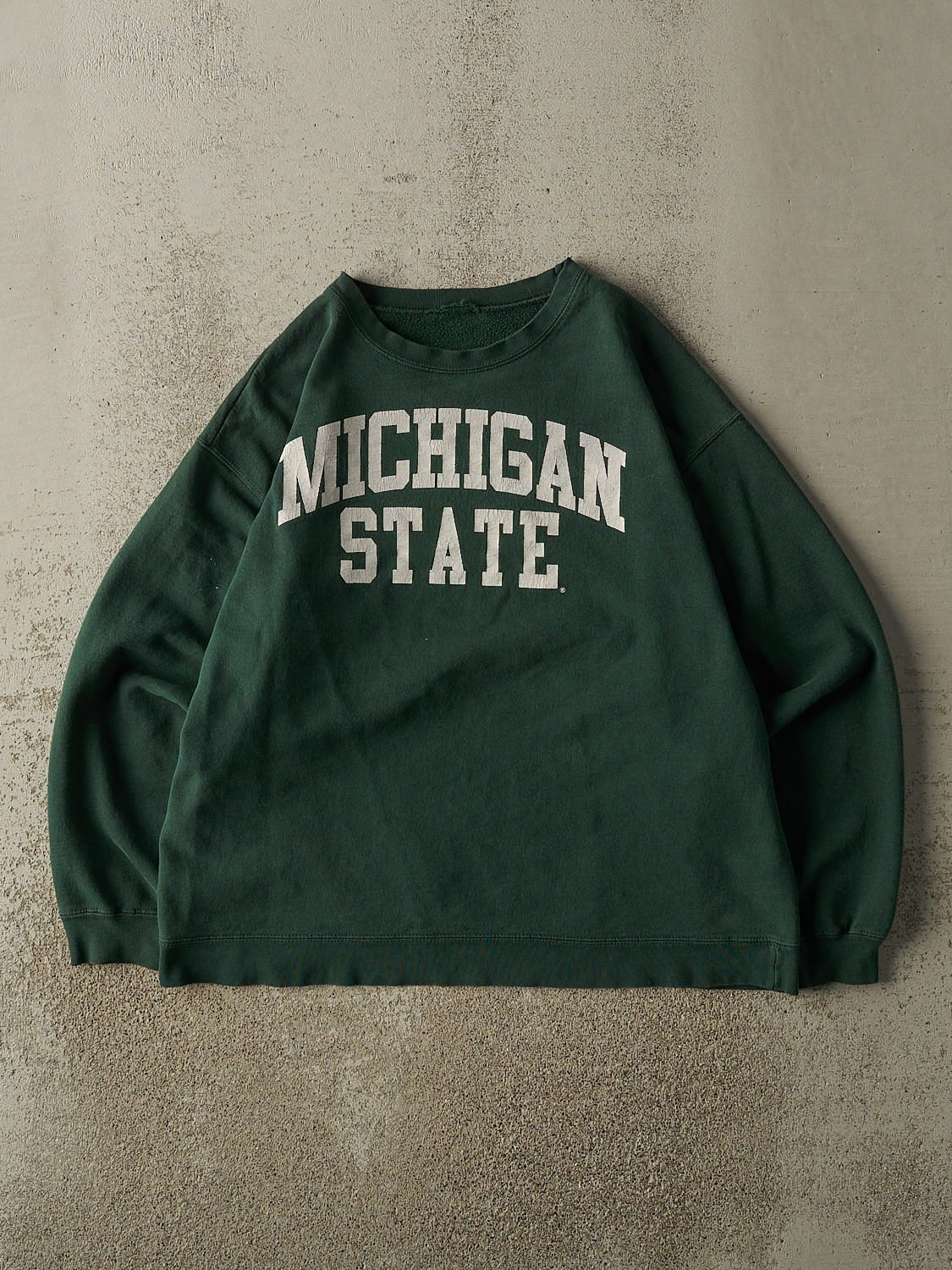 Vintage 90s Green Michigan State University Crewneck (M/L)