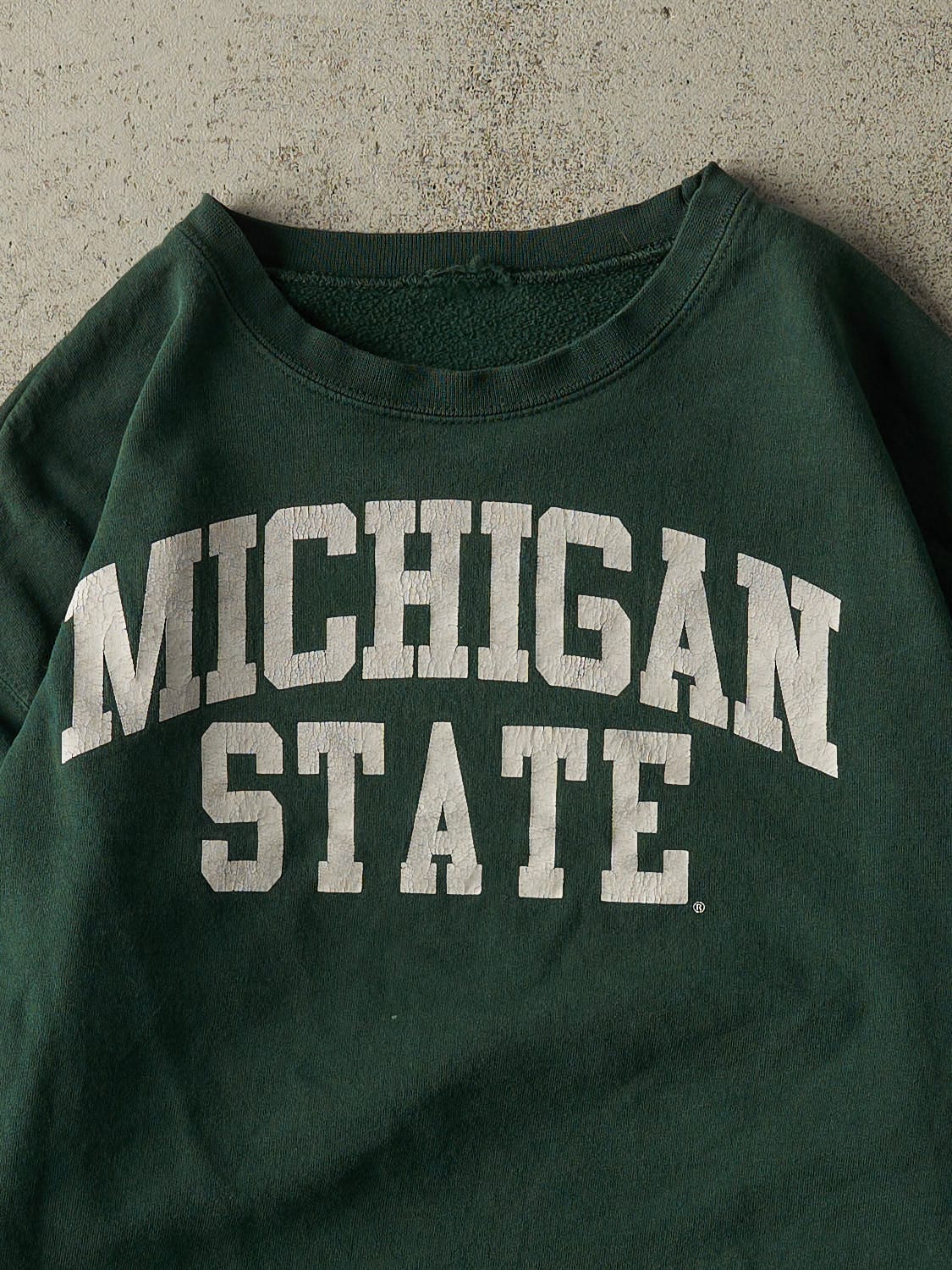 Vintage 90s Green Michigan State University Crewneck (M/L)