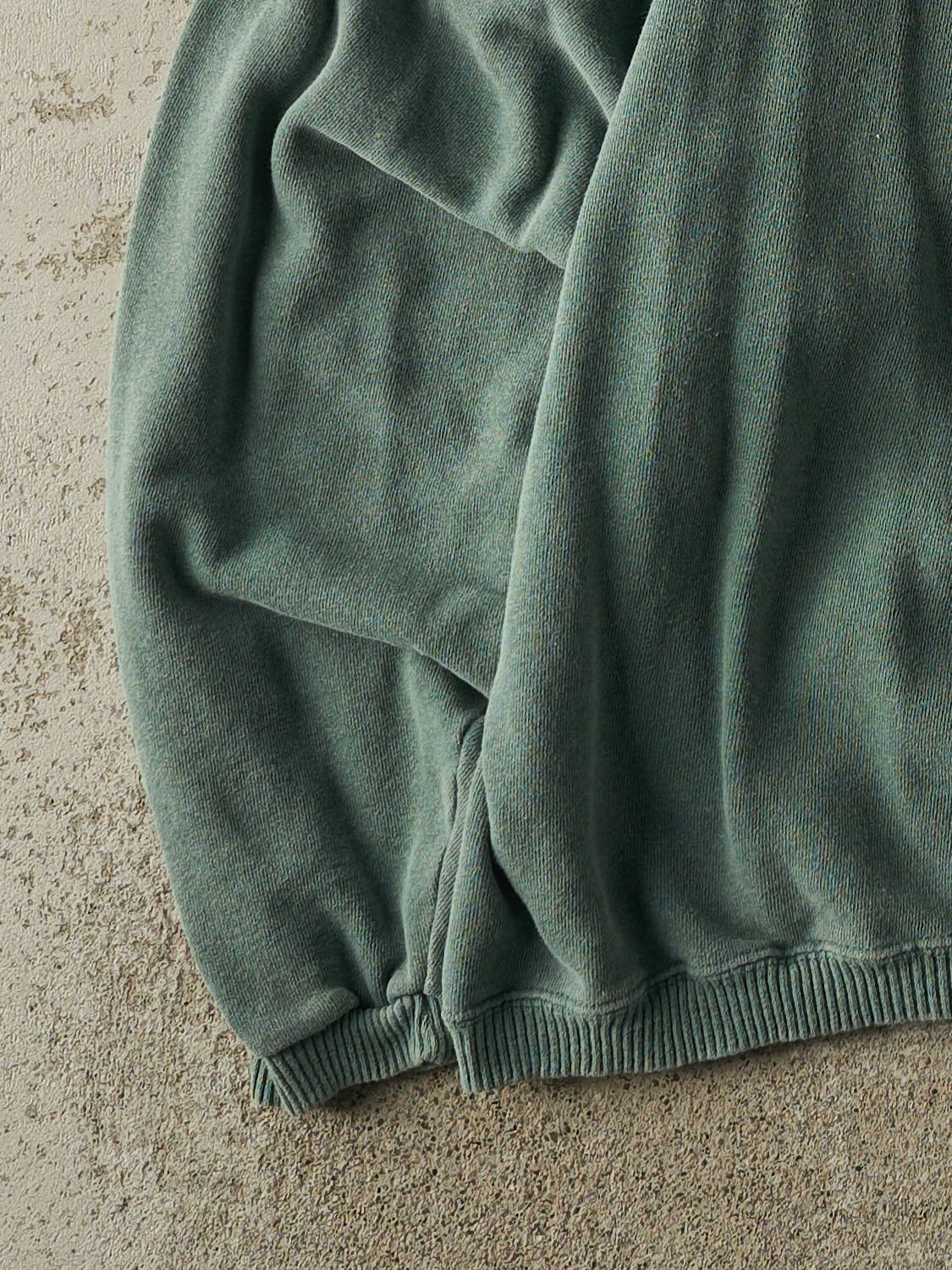 Vintage 90s Washed Green Champion Blank Crewneck (L)