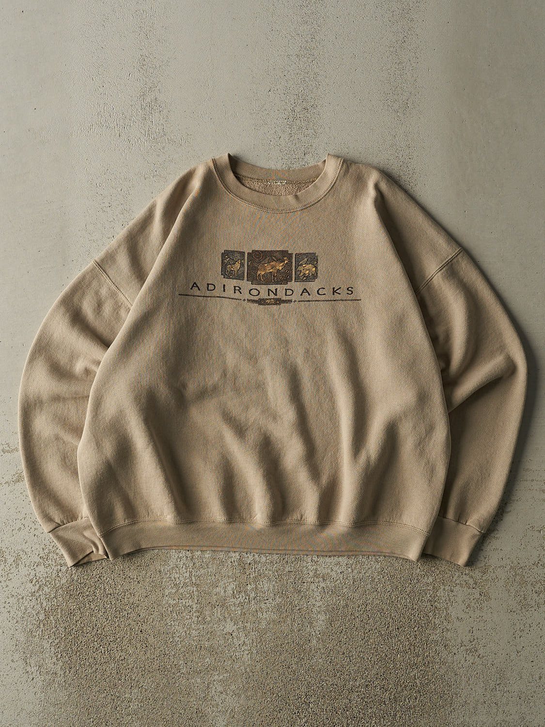 Vintage 90s Beige Adirondacks Crewneck (L/XL)