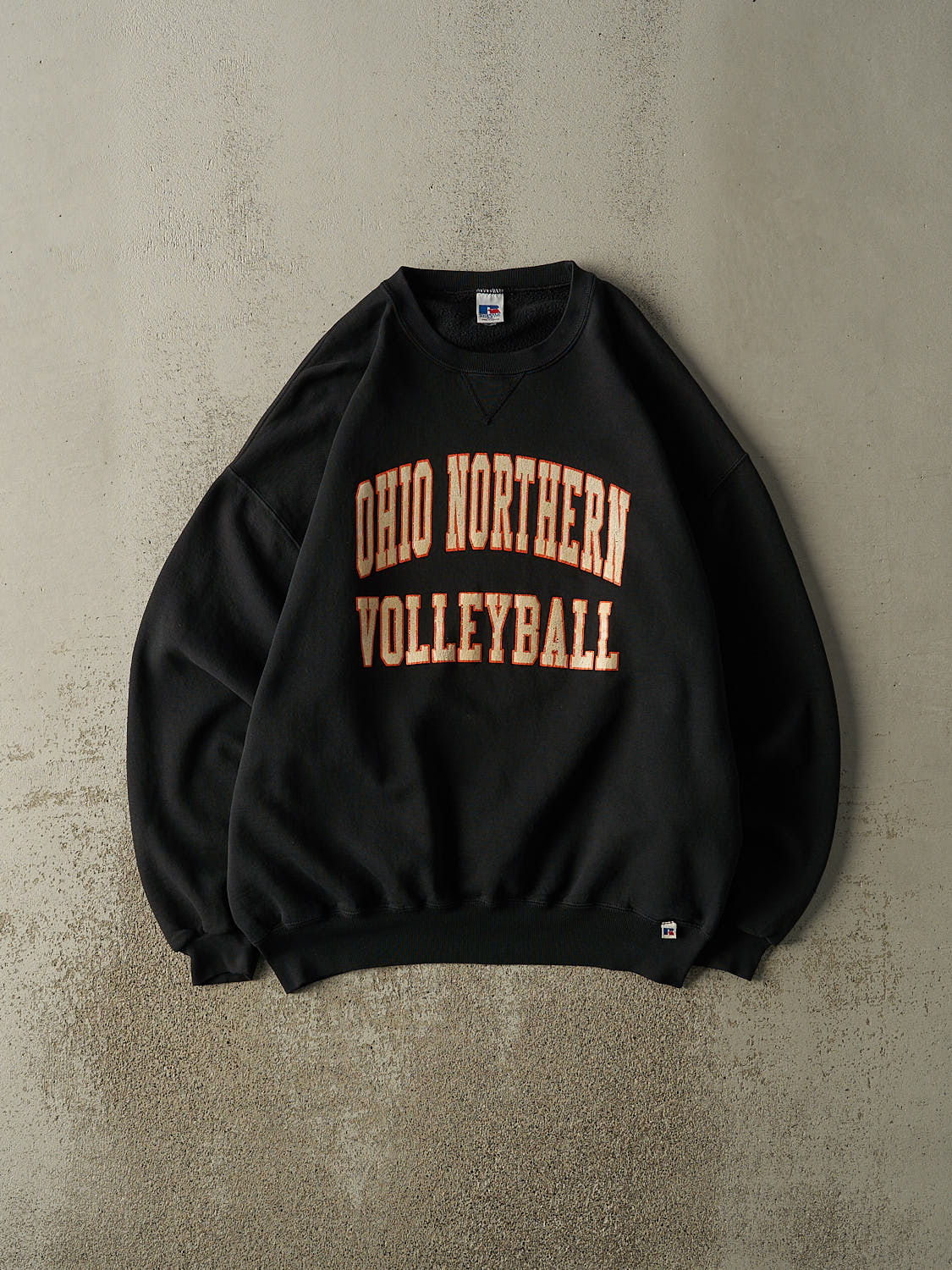 Vintage 90s Black Russell Athletic Ohio Northern Volleyball Crewneck (XL/XXL)
