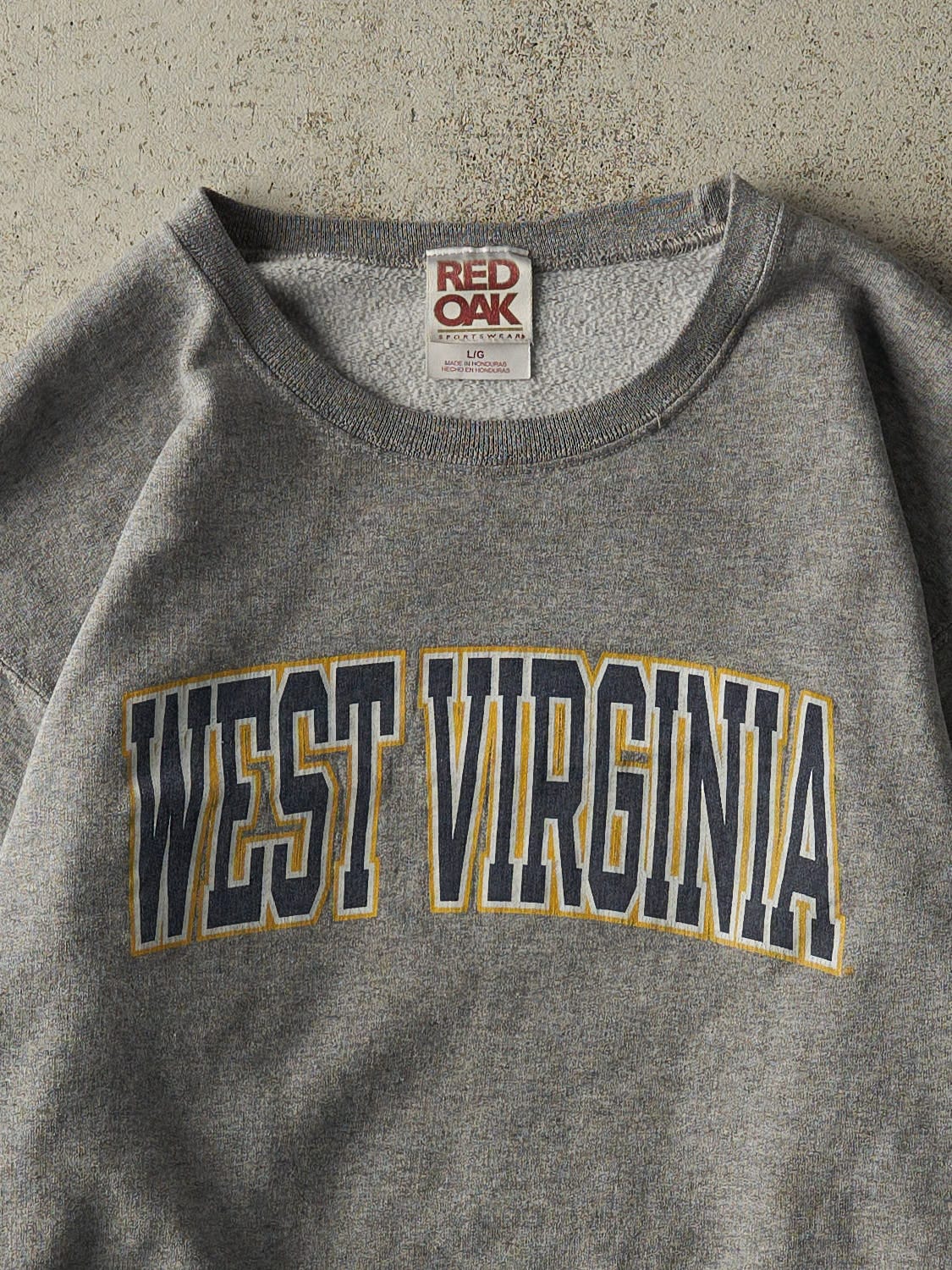 Vintage 90s Grey West Virginia University Crewneck (M/L)