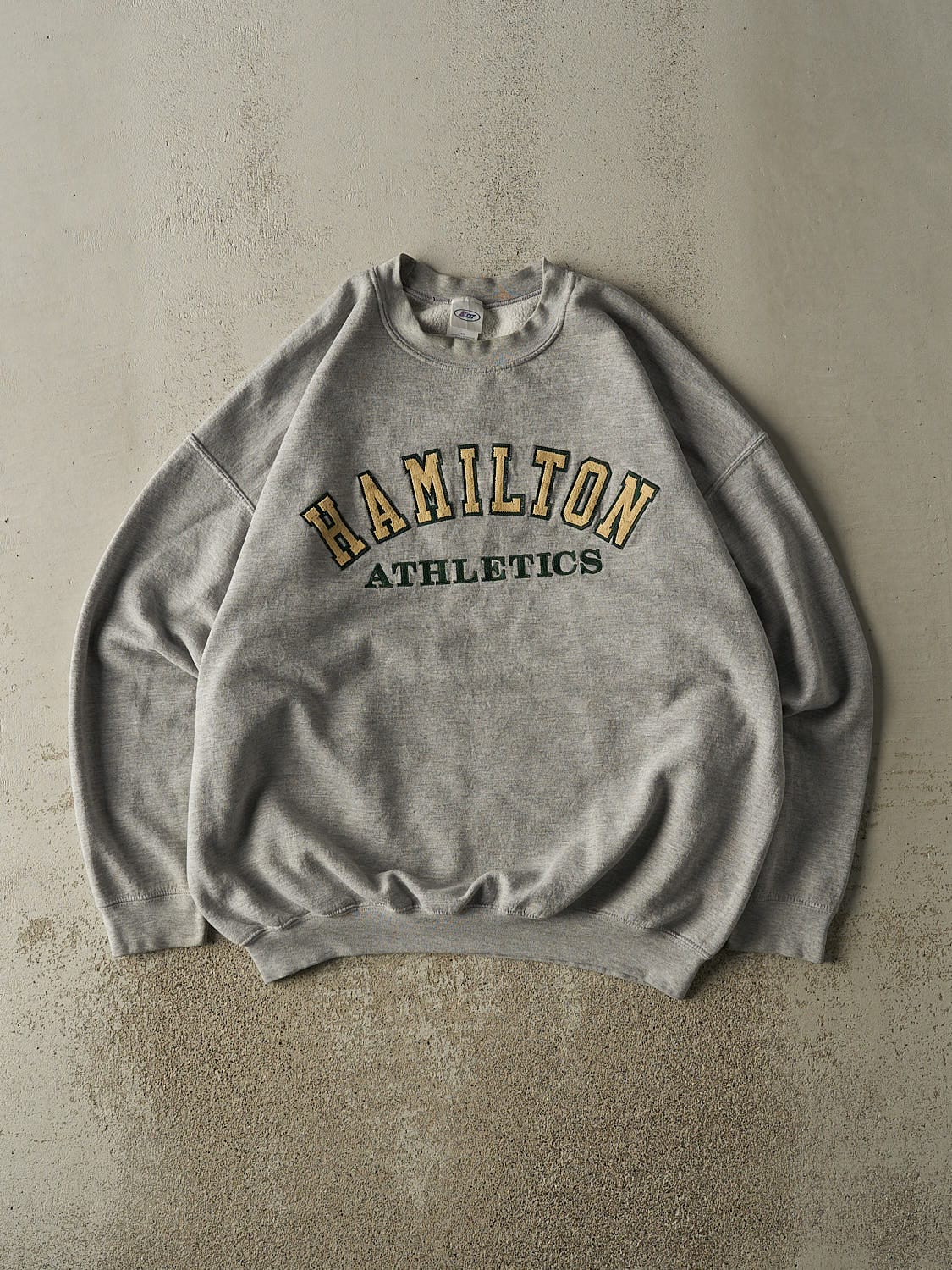 Vintage 90s Grey Hamilton Athletics Embroidered Crewneck (XXL)