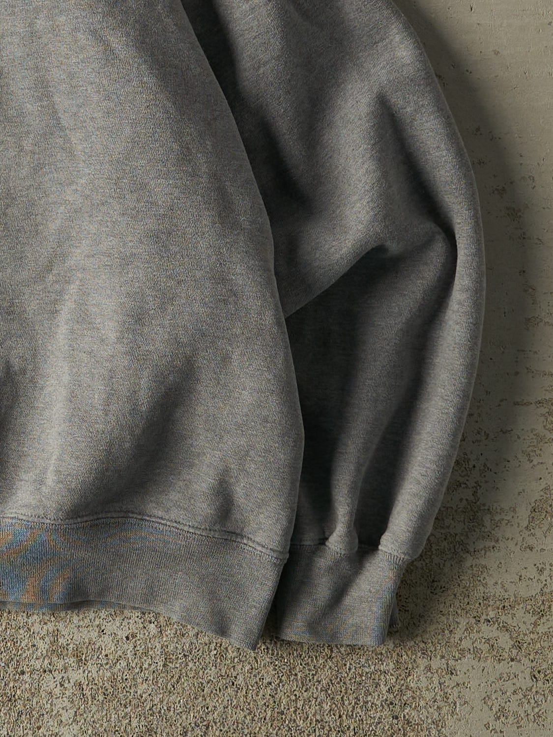 Vintage 90s Grey Quarter Button Sweatshirt (S/M)