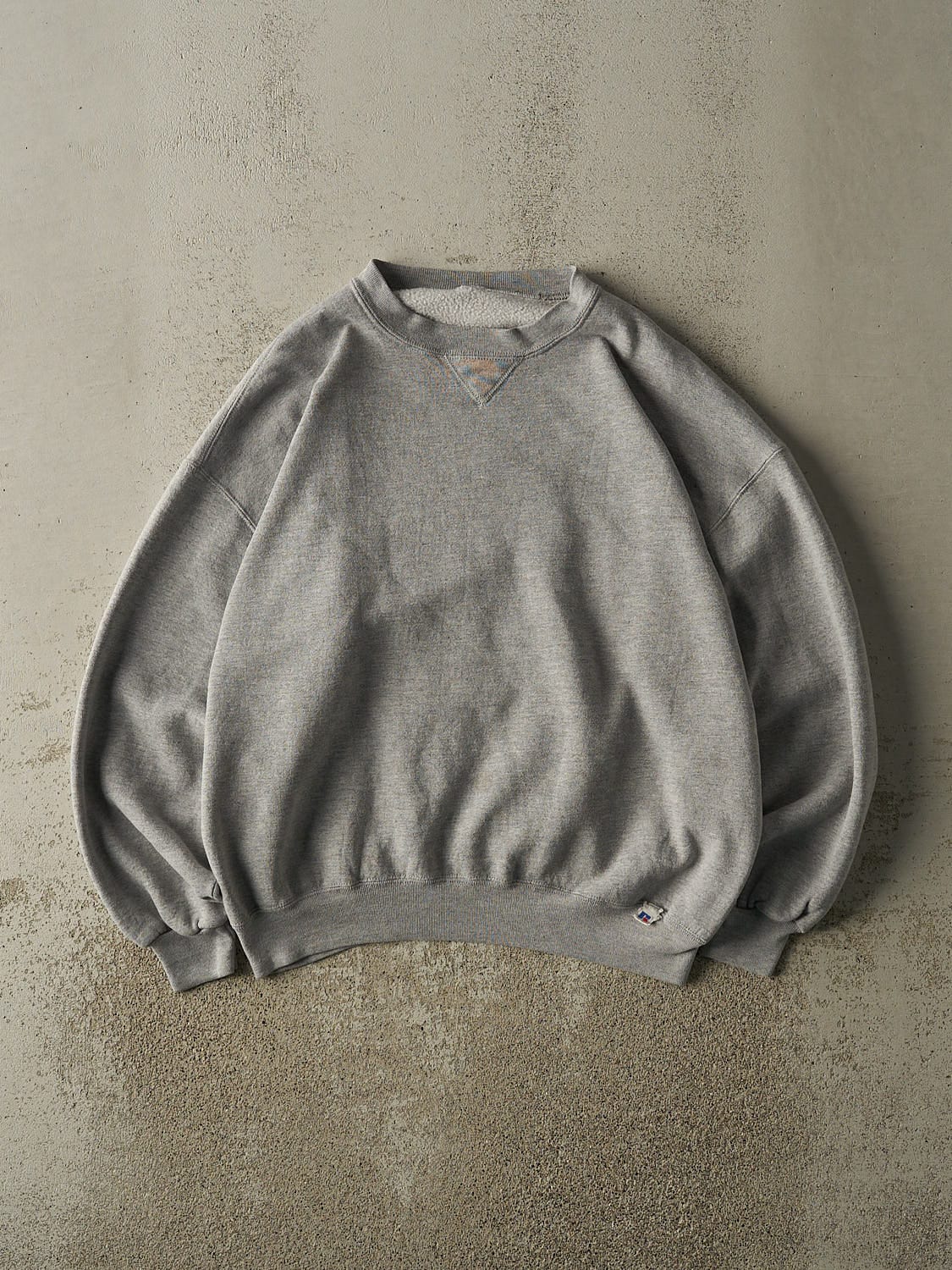 Vintage 90s Grey Russell Athletic Blank Crewneck (M/L)