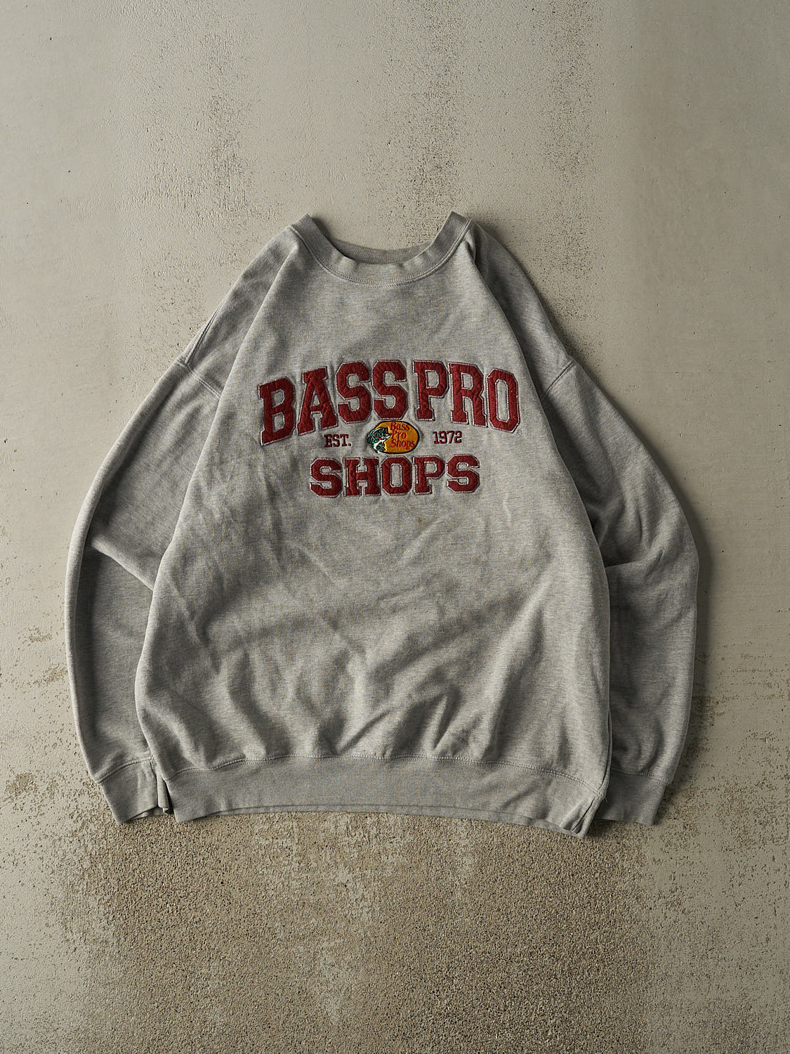 Vintage Y2K Grey Bass Pro Shops Embroidered Crewneck (XXL)
