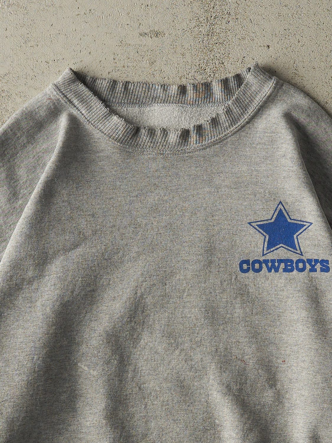 Vintage 90s Grey Dallas Cowboys Crewneck (L/XL)