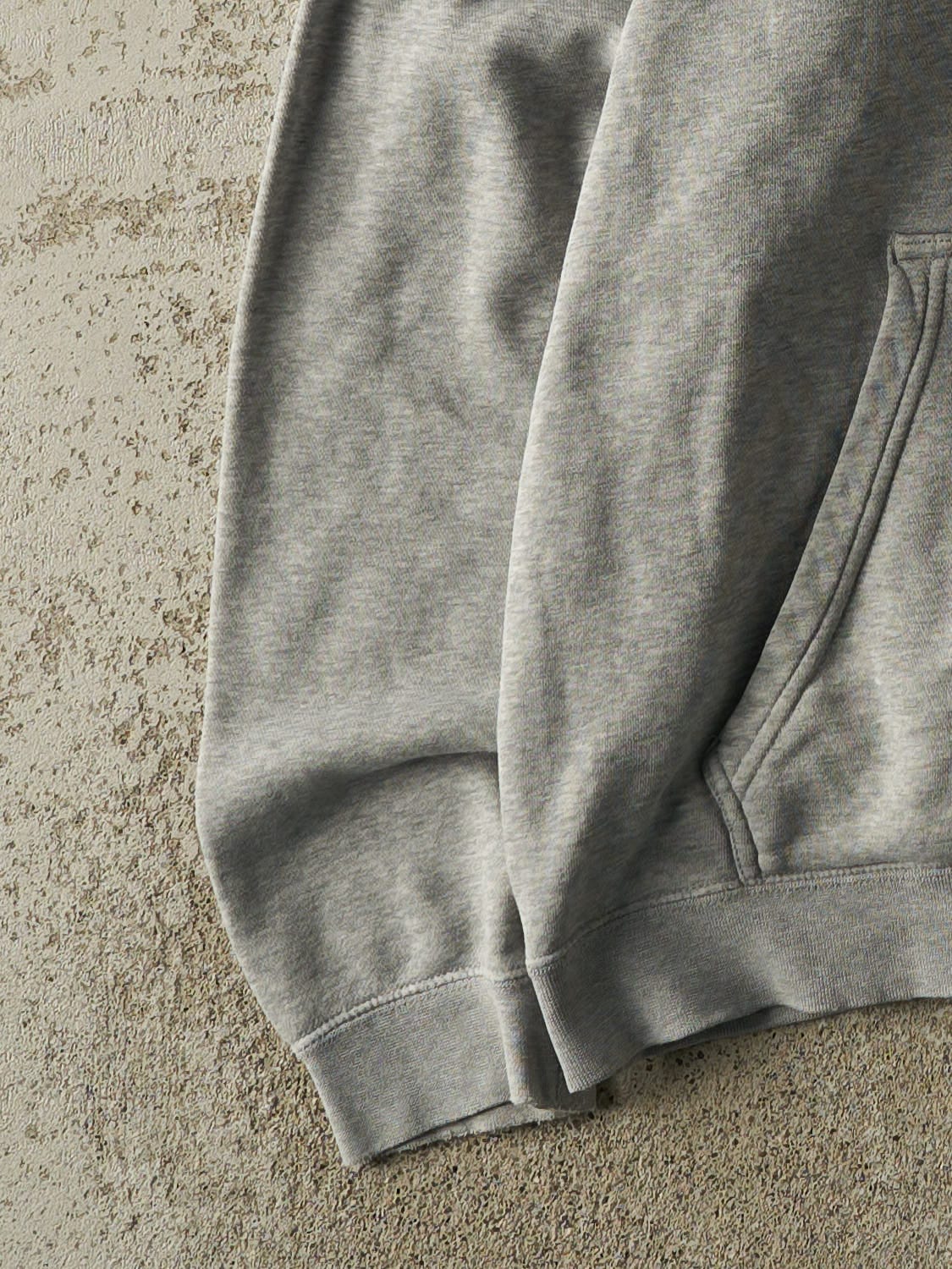 Vintage Y2K Grey Nike Embroidered Hoodie (M/L)