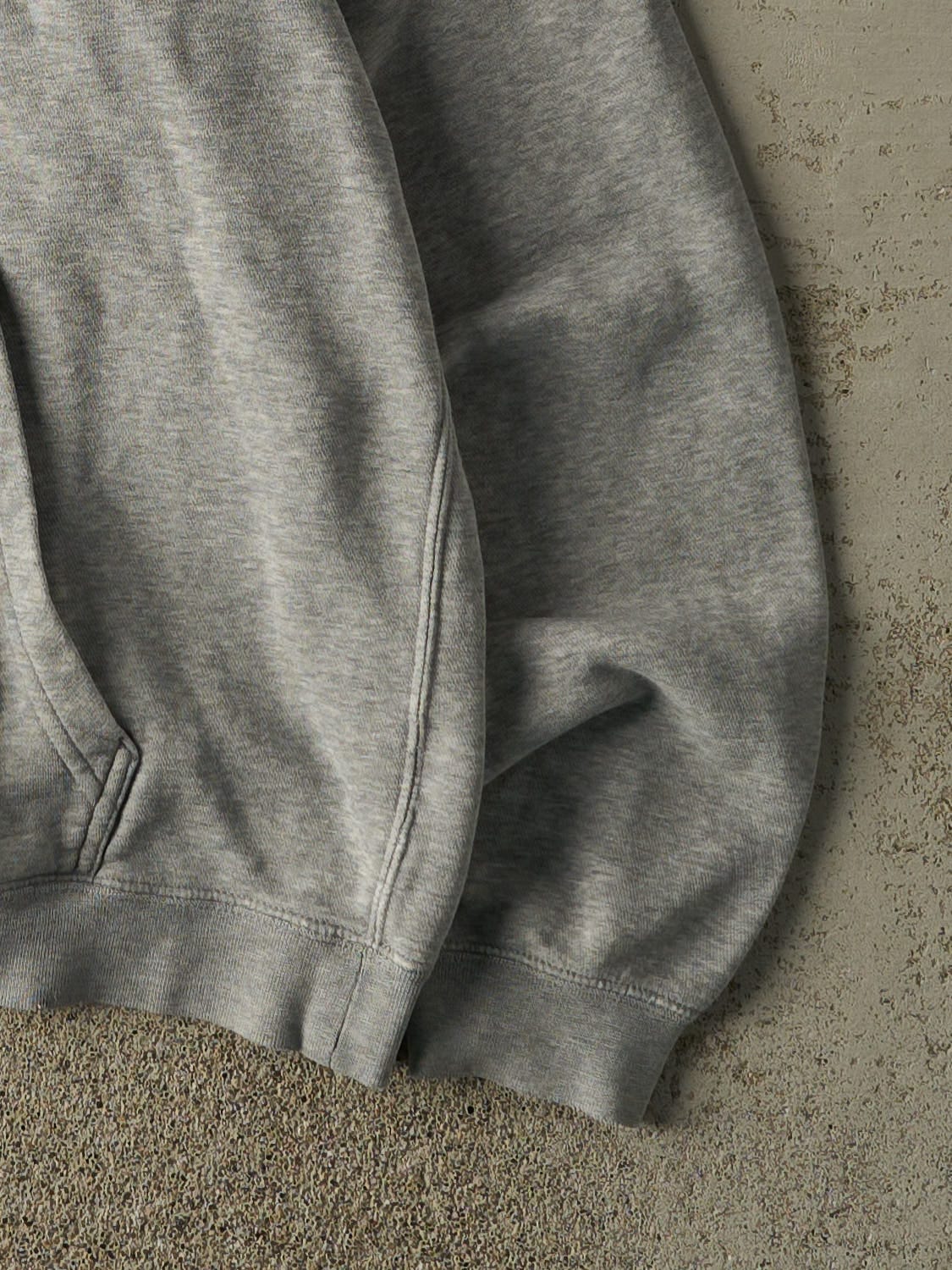 Vintage Y2K Grey Nike Embroidered Hoodie (M/L)