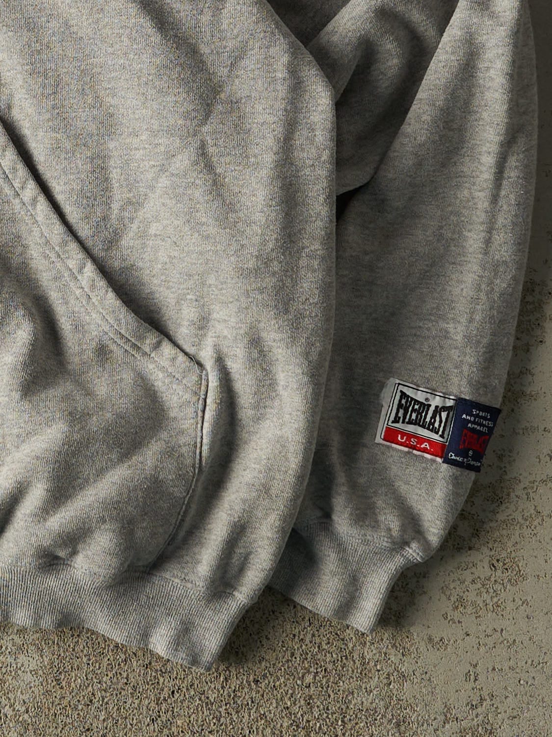 Vintage 90s Grey Everlast Embrodered Hoodie (XL/XXL)