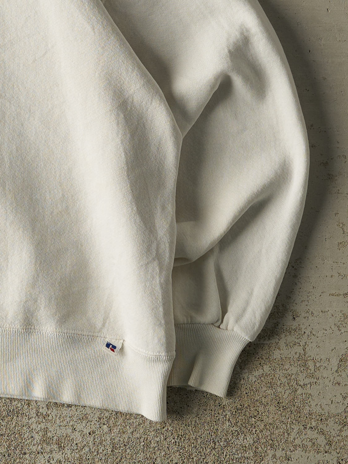 Vintage 90s White Russell Athletic Blank Crewneck (S/M)