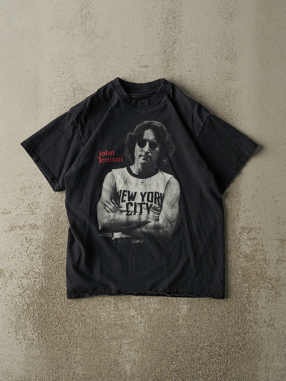 Vintage 15' Black John Lennon Tee (S/M)