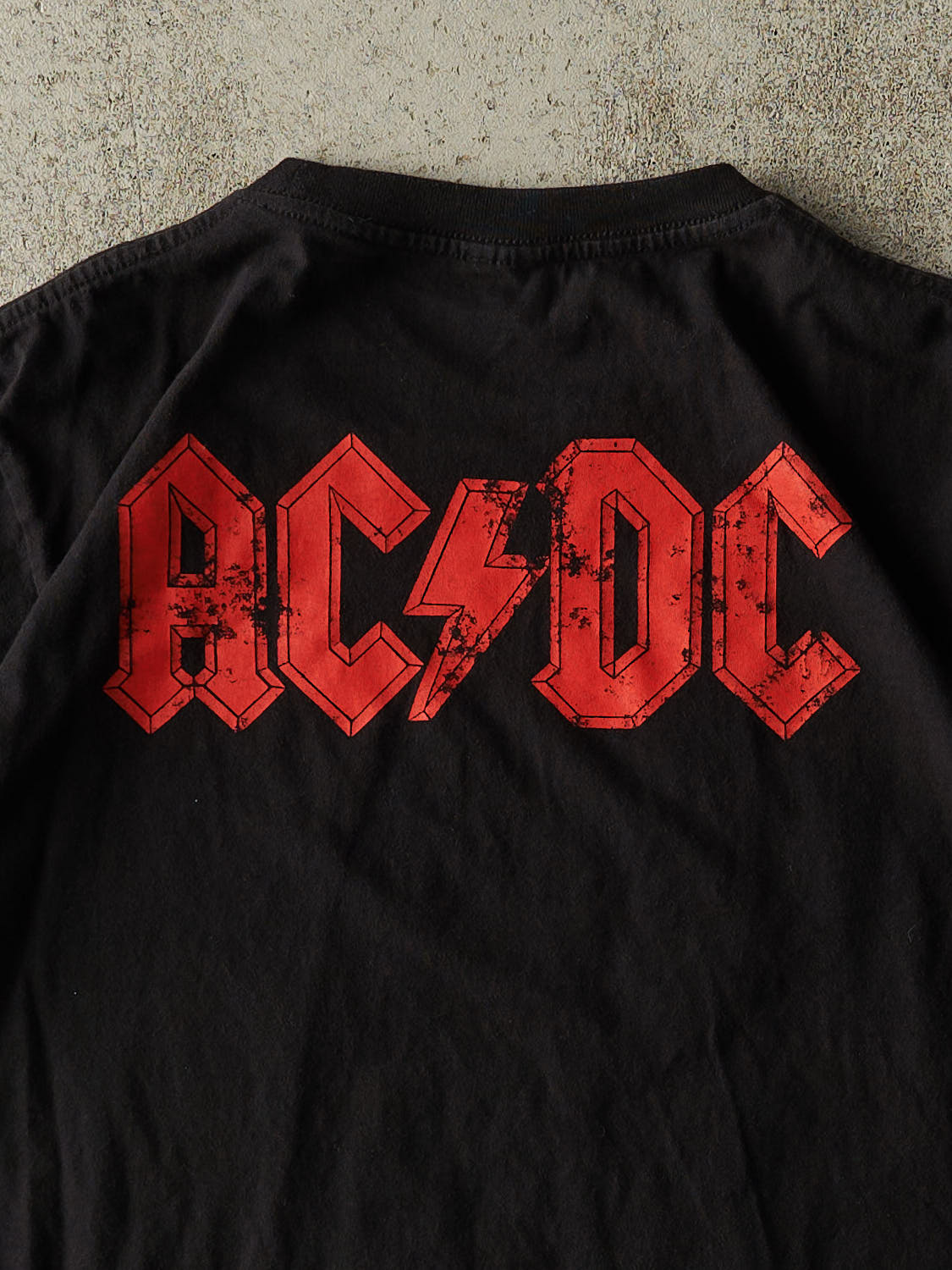 Vintage Y2K Black AC/DC "For Those About To Rock" Tee (S/M)