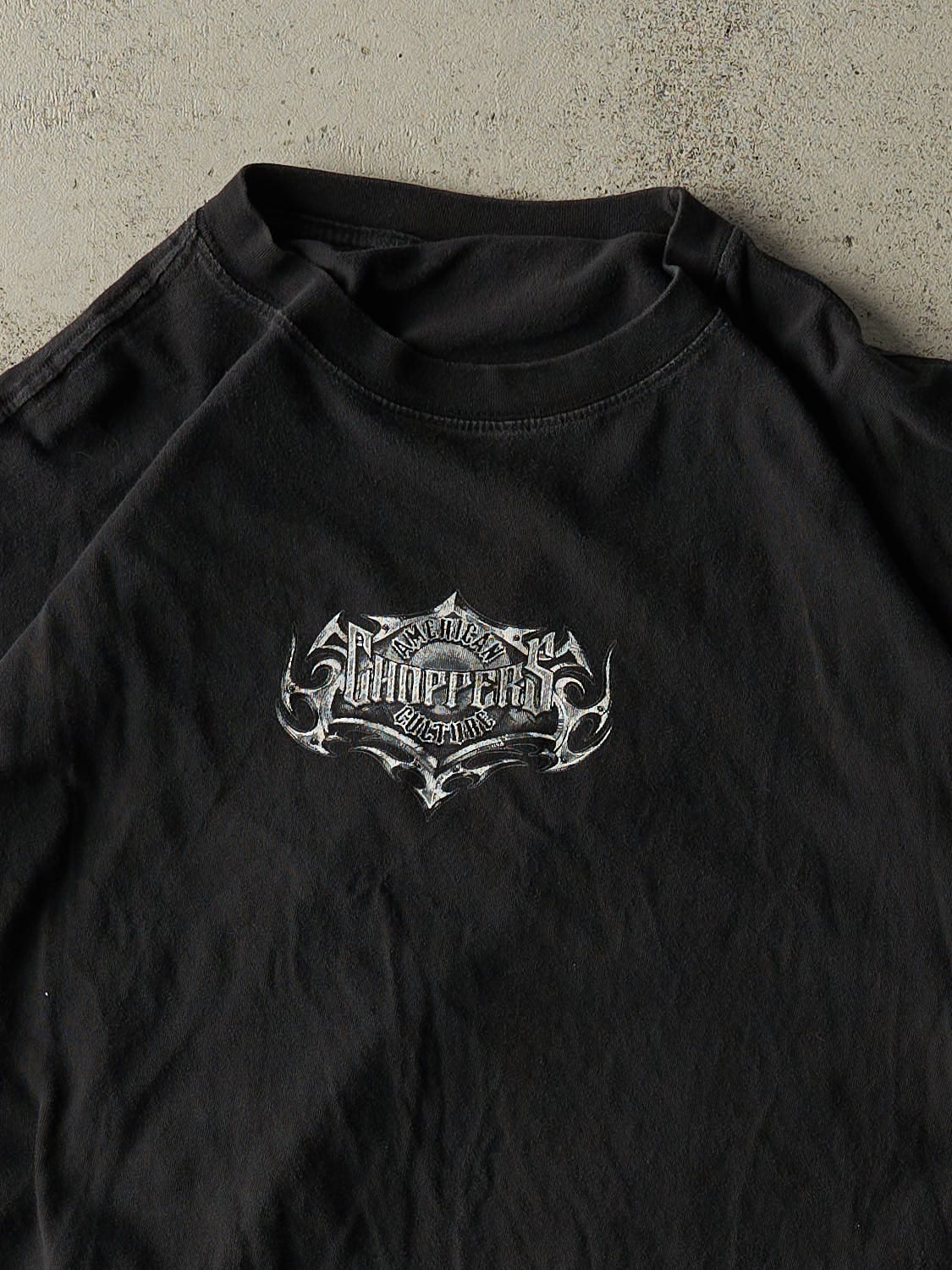 Vintage 90s Faded Black American Choppers Tee (L/XL)